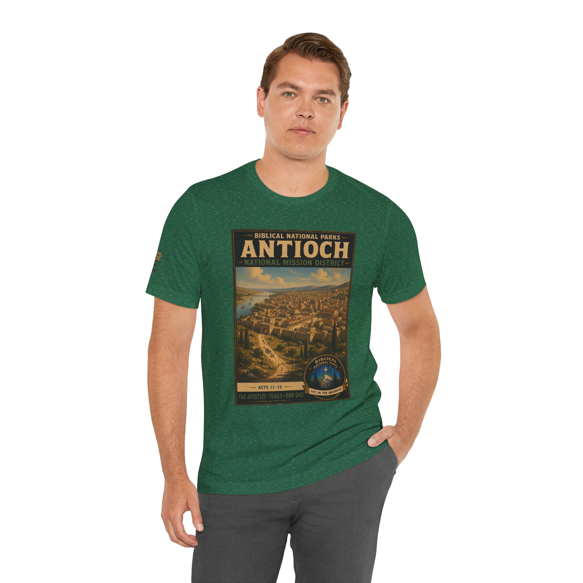 Biblical National Parks Collection VIII- The Apostles' Trails #043/049 | Acts 11-13 | Vintage nature poster Tee | Biblical national parks graphic shirt