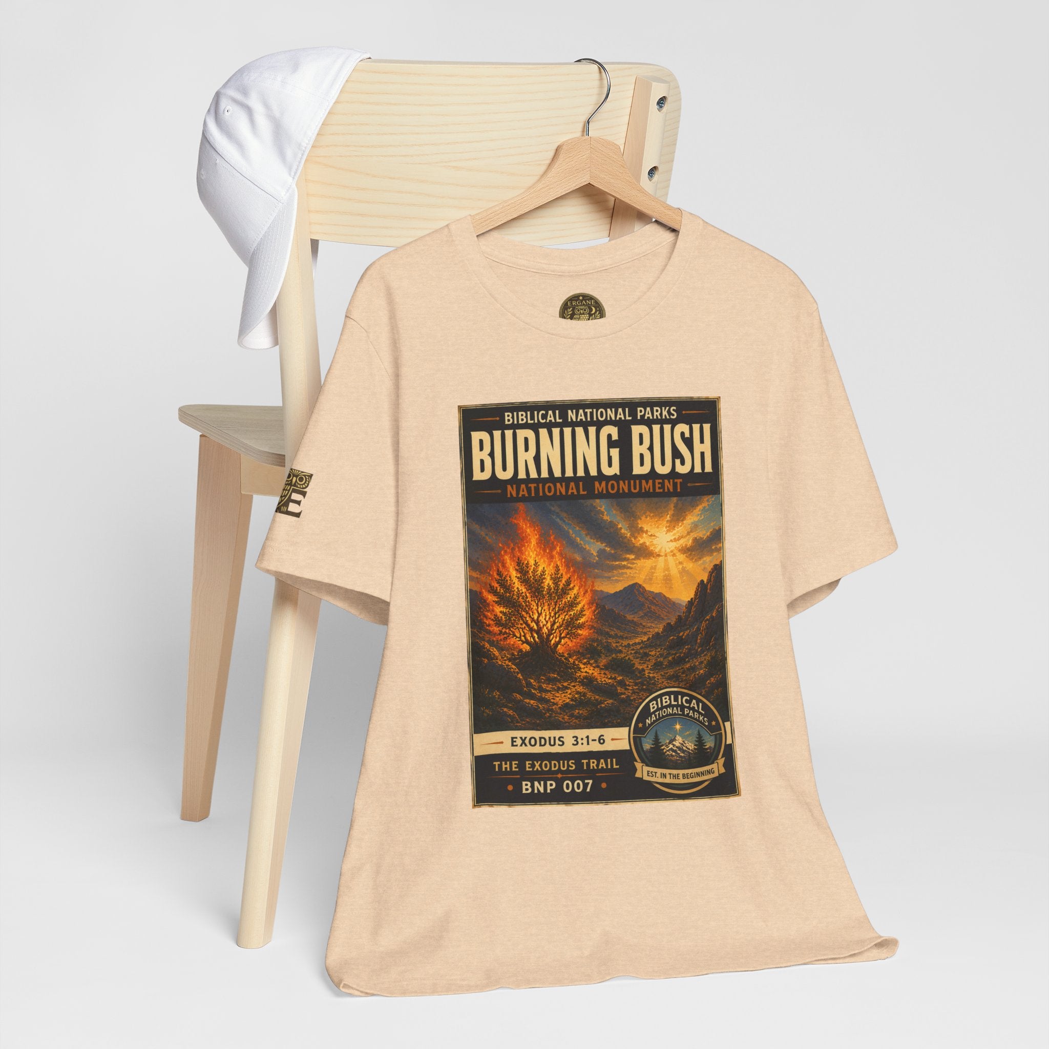 Biblical National Parks Collection II- The Exodus Trail #007/013 Exodus 3: 1-6 | Vintage nature poster Tee | Biblical national parks graphic shirt