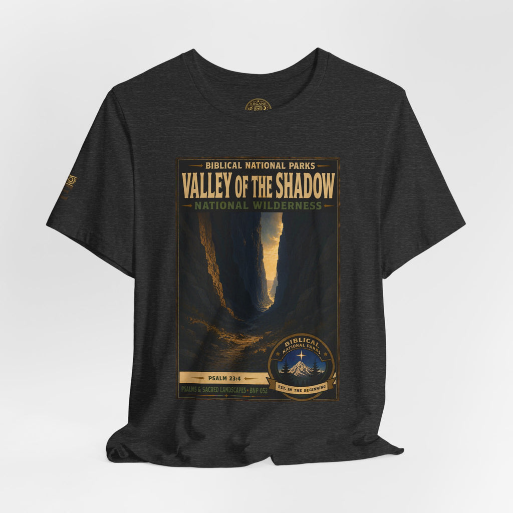 Biblical National Parks Collection IX- #052/054 -Psalms & Sacred Landscapes | Psalm 23:4 | Vintage nature poster Tee | Biblical national parks graphic shirt