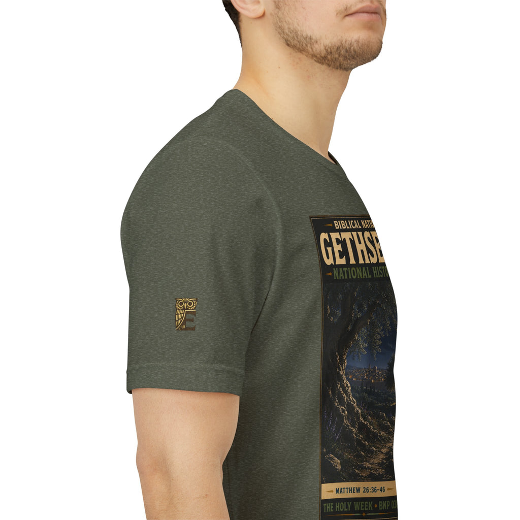 Biblical National Parks Collection VII- The Holy Week #038/041 | Matthew 26: 36-46 | Vintage nature poster Tee | Biblical national parks graphic shirt