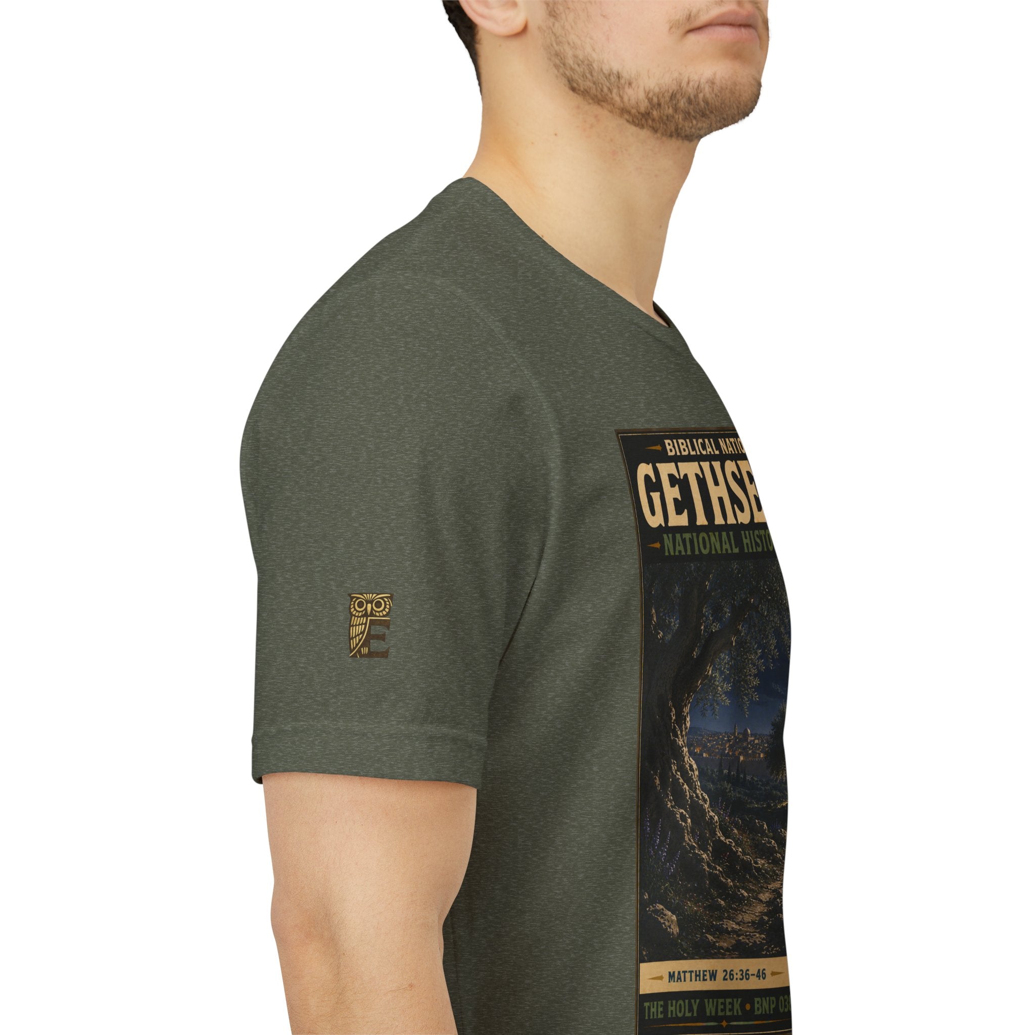 Biblical National Parks Collection VII- The Holy Week #038/041 | Matthew 26: 36-46 | Vintage nature poster Tee | Biblical national parks graphic shirt