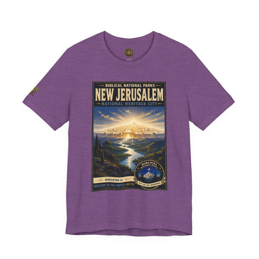 Biblical National Parks Collection X- #060/061 - Revelation: The Final Frontier | Revelation 21 | Vintage nature poster Tee | Biblical national parks graphic shirt 2