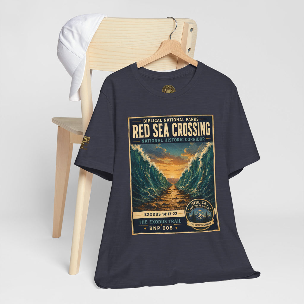 Biblical National Parks Collection II- The Exodus Trail #008/013 Exodus 14: 13-22 | Vintage nature poster Tee | Biblical national parks graphic shirt