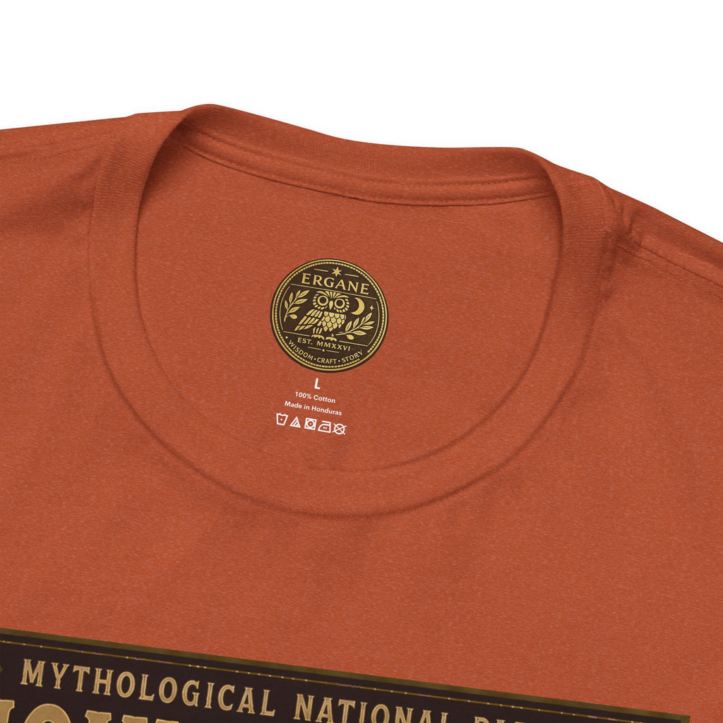 Mythological National Parks Collection III- #027-028 - Heros & Monsters | Vintage nature poster Tee | Mythological National Parks graphic shirt
