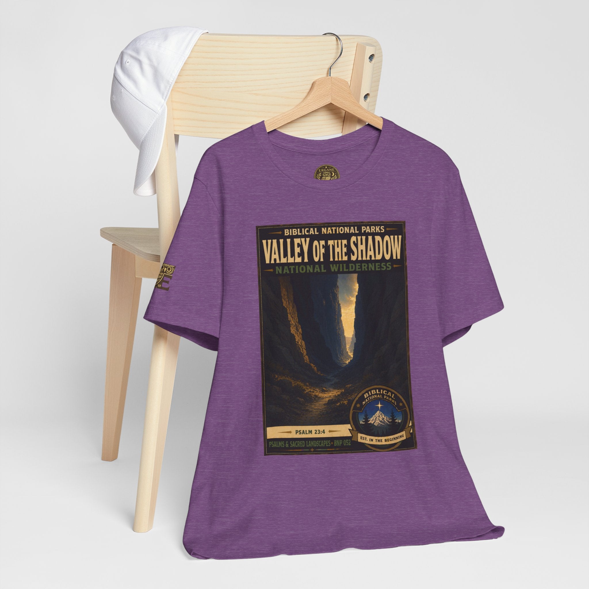 Biblical National Parks Collection IX- #052/054 -Psalms & Sacred Landscapes | Psalm 23:4 | Vintage nature poster Tee | Biblical national parks graphic shirt