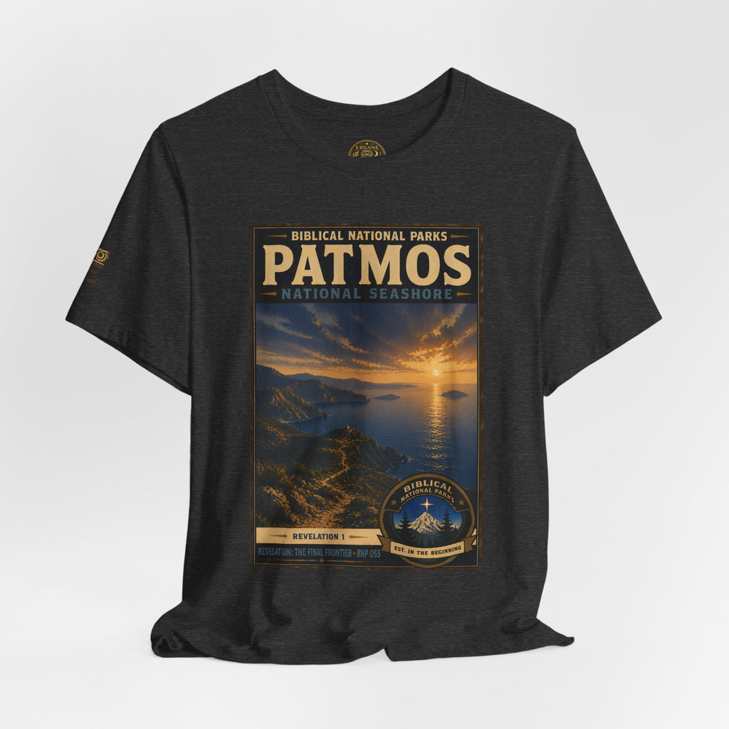 Biblical National Parks Collection X- #055/061 - Revelation: The Final Frontier | Revelation 1 | Vintage nature poster Tee | Biblical national parks graphic shirt