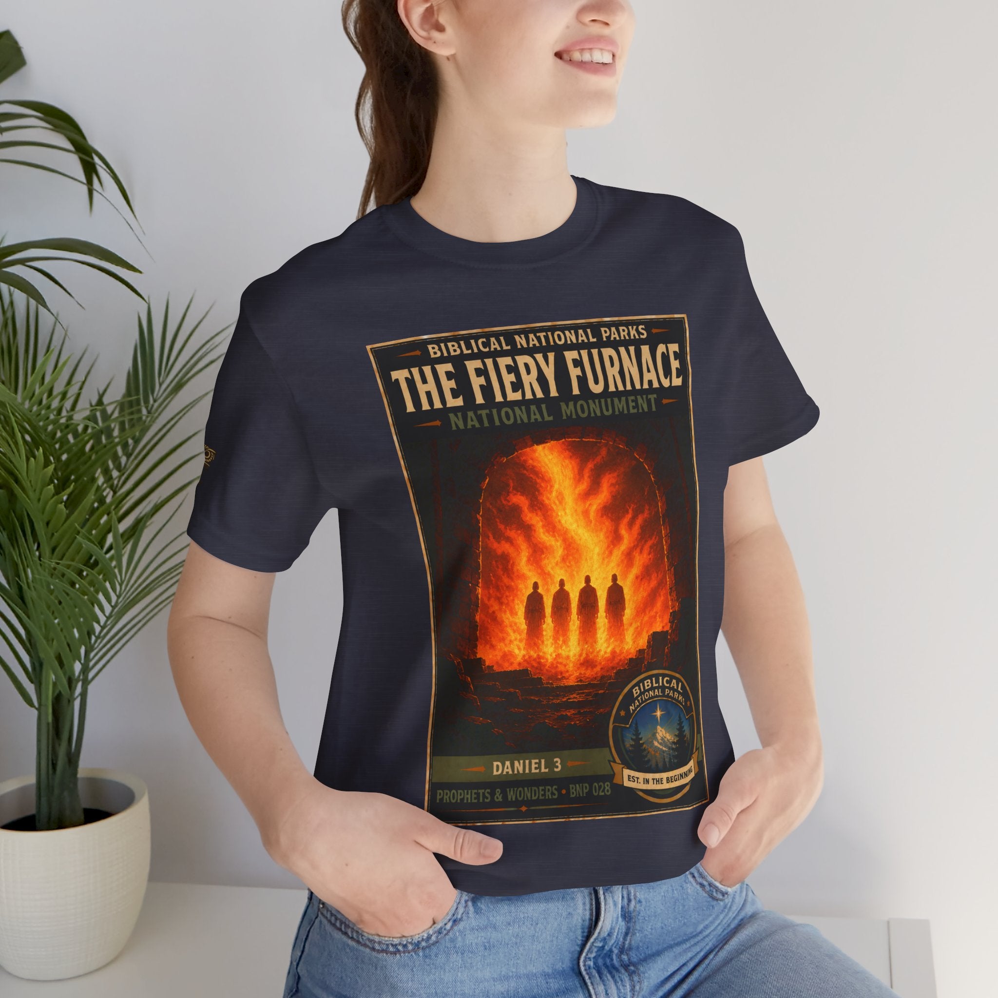 Biblical National Parks Collection V- Prophets & Wonders #028/030 Daniel 3 | Vintage nature poster Tee | Biblical national parks graphic shirt
