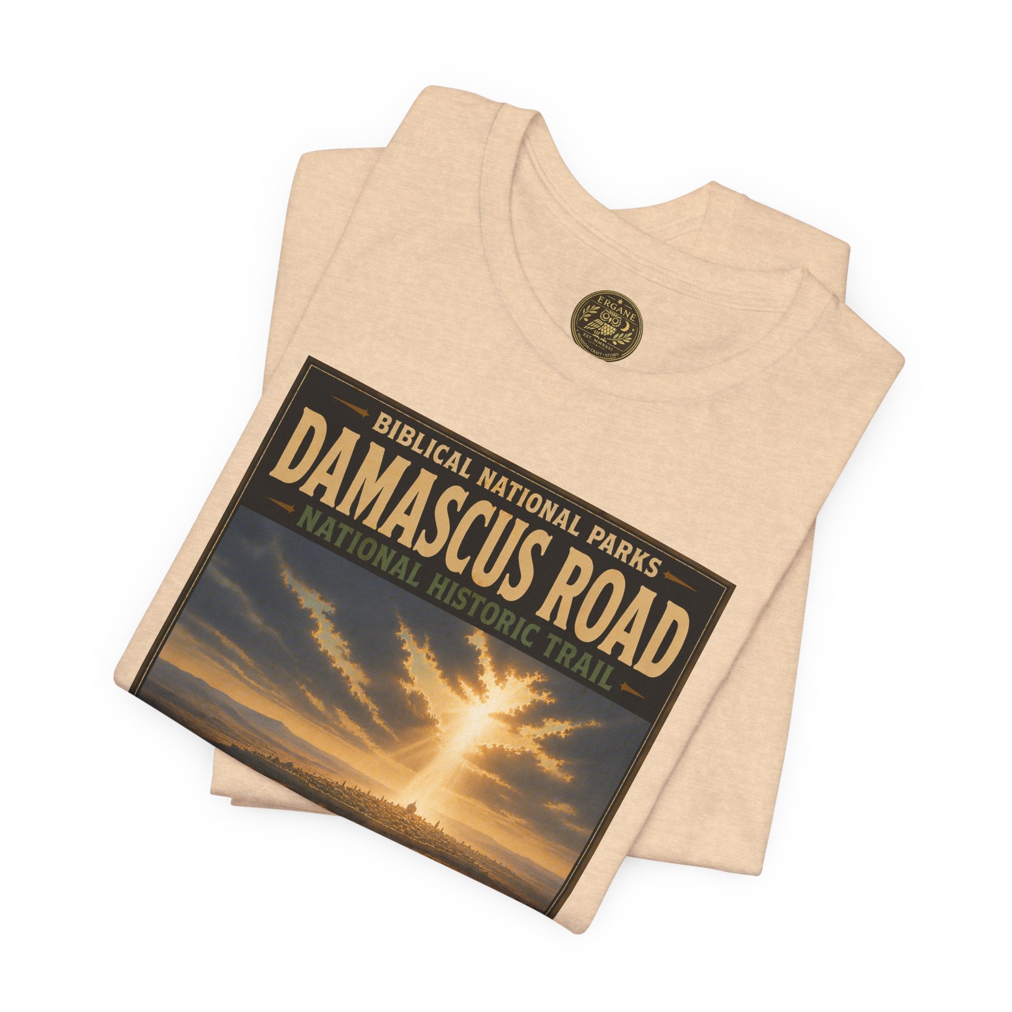 Biblical National Parks Collection VIII- The Apostles' Trails #042/049 | Acts 9 | Vintage nature poster Tee | Biblical national parks graphic shirt