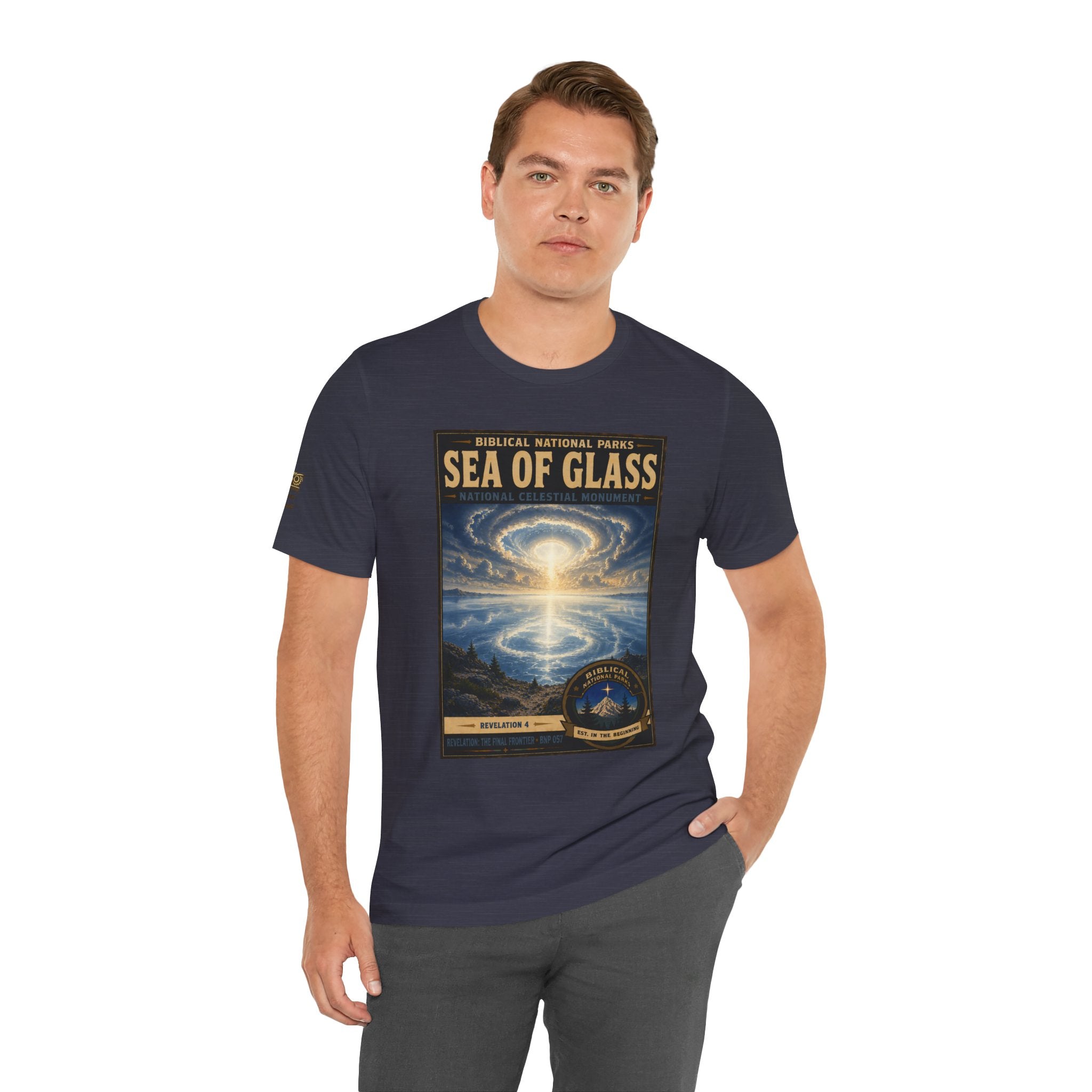 Biblical National Parks Collection X- #057/061 - Revelation: The Final Frontier | Revelation 4 | Vintage nature poster Tee | Biblical national parks graphic shirt
