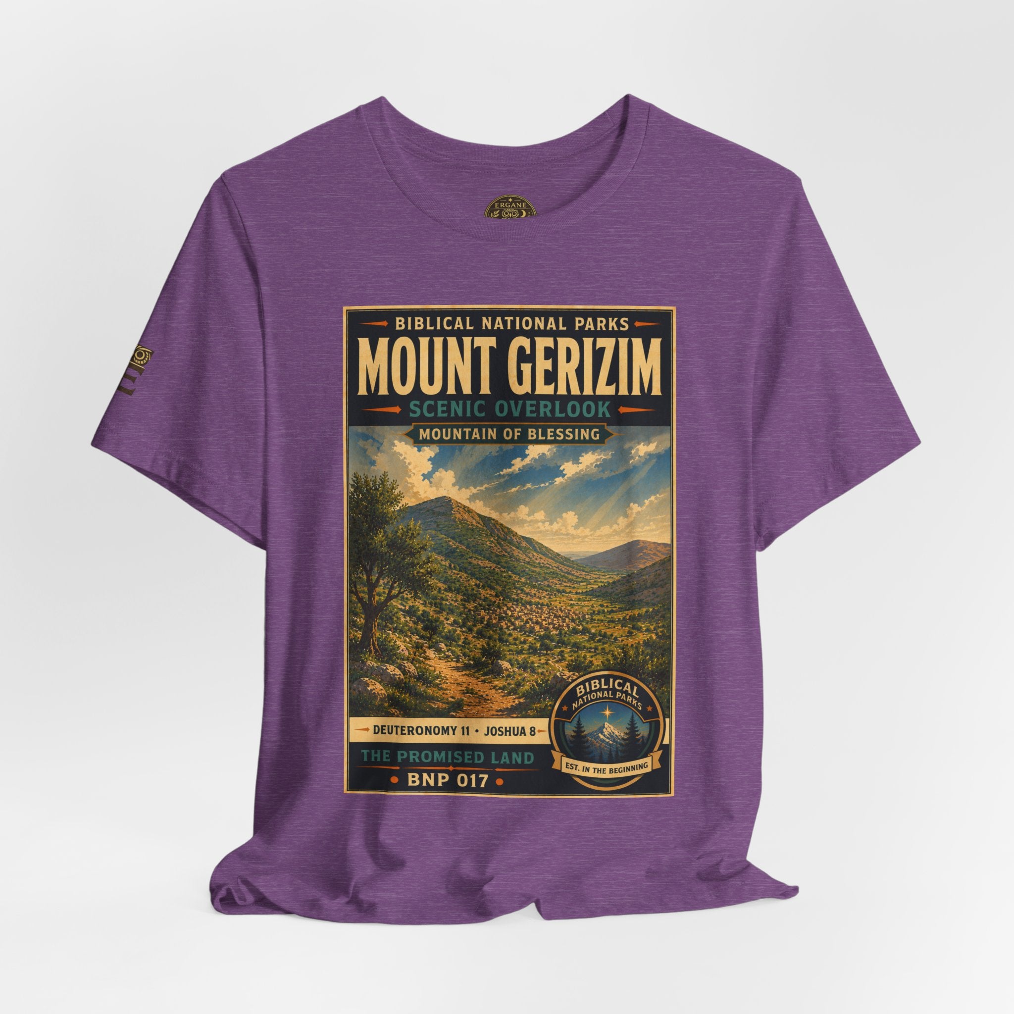 Biblical National Parks Collection III- The Promised Land #017/018 Joshua 8 | Vintage nature poster Tee | Biblical national parks graphic shirt