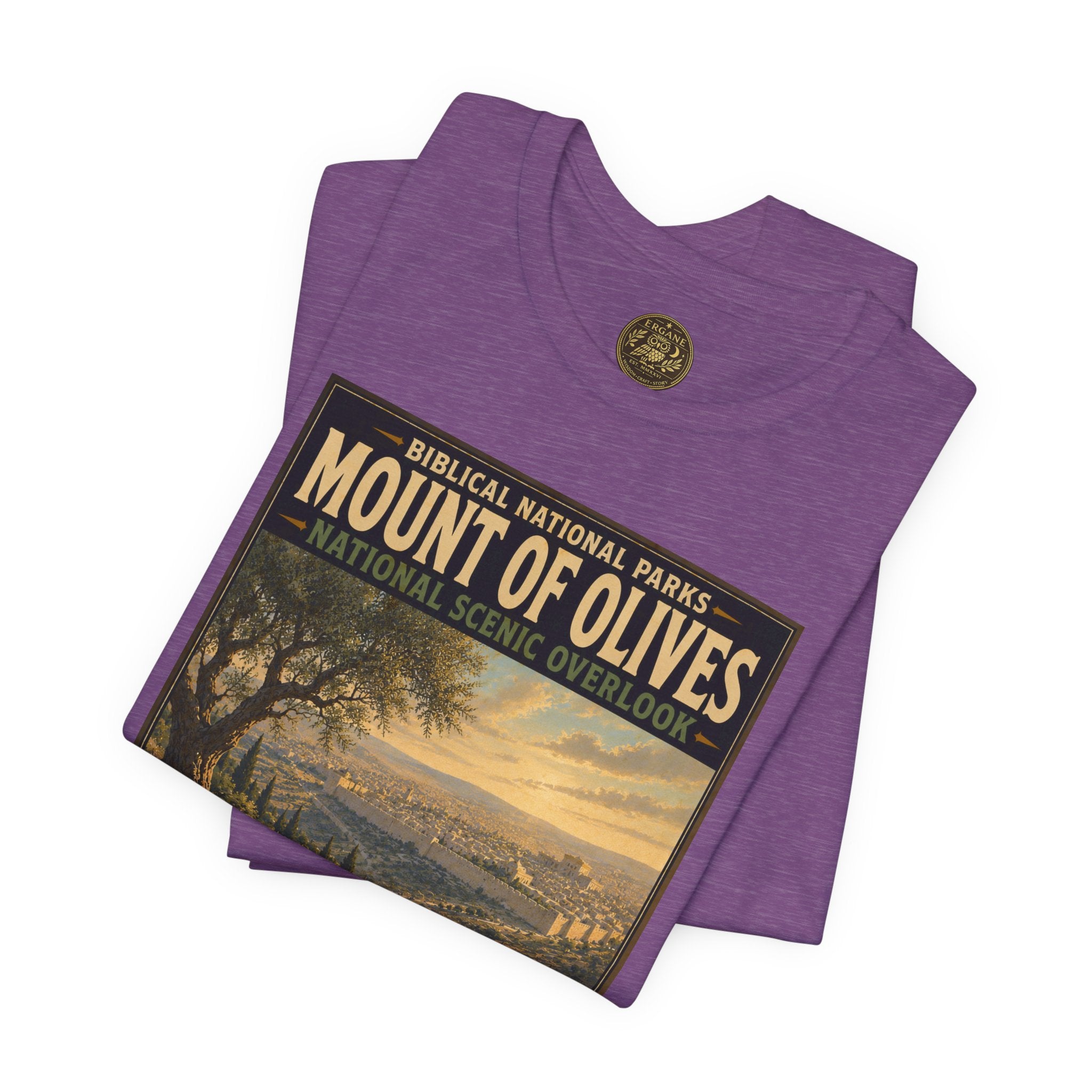 Biblical National Parks Collection VII- The Holy Week #036/041 | Matthew 21 - Luke 19 | Vintage nature poster Tee | Biblical national parks graphic shirt