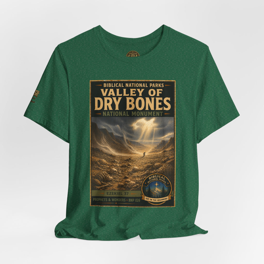 Biblical National Parks Collection V- Prophets & Wonders #026/030 Ezekiel 37  | Vintage nature poster Tee | Biblical national parks graphic shirt