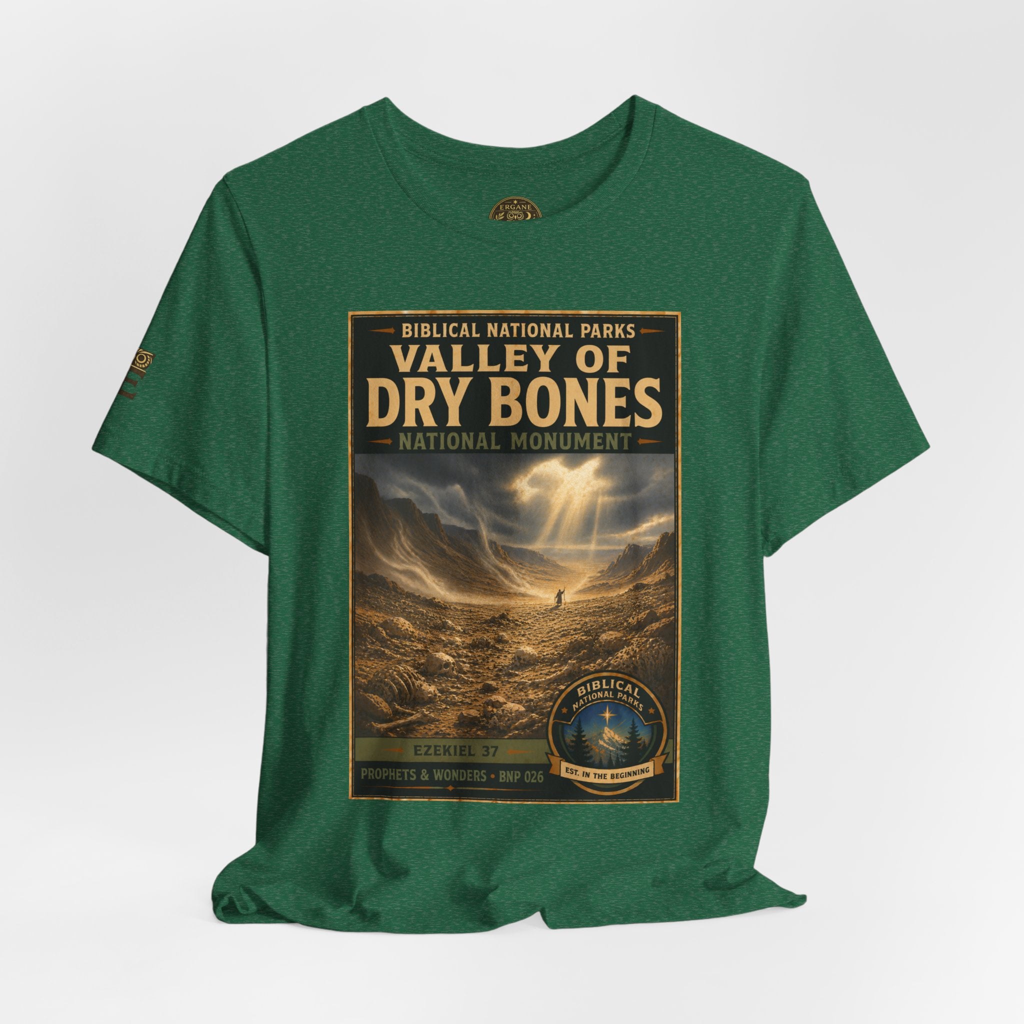 Biblical National Parks Collection V- Prophets & Wonders #026/030 Ezekiel 37  | Vintage nature poster Tee | Biblical national parks graphic shirt