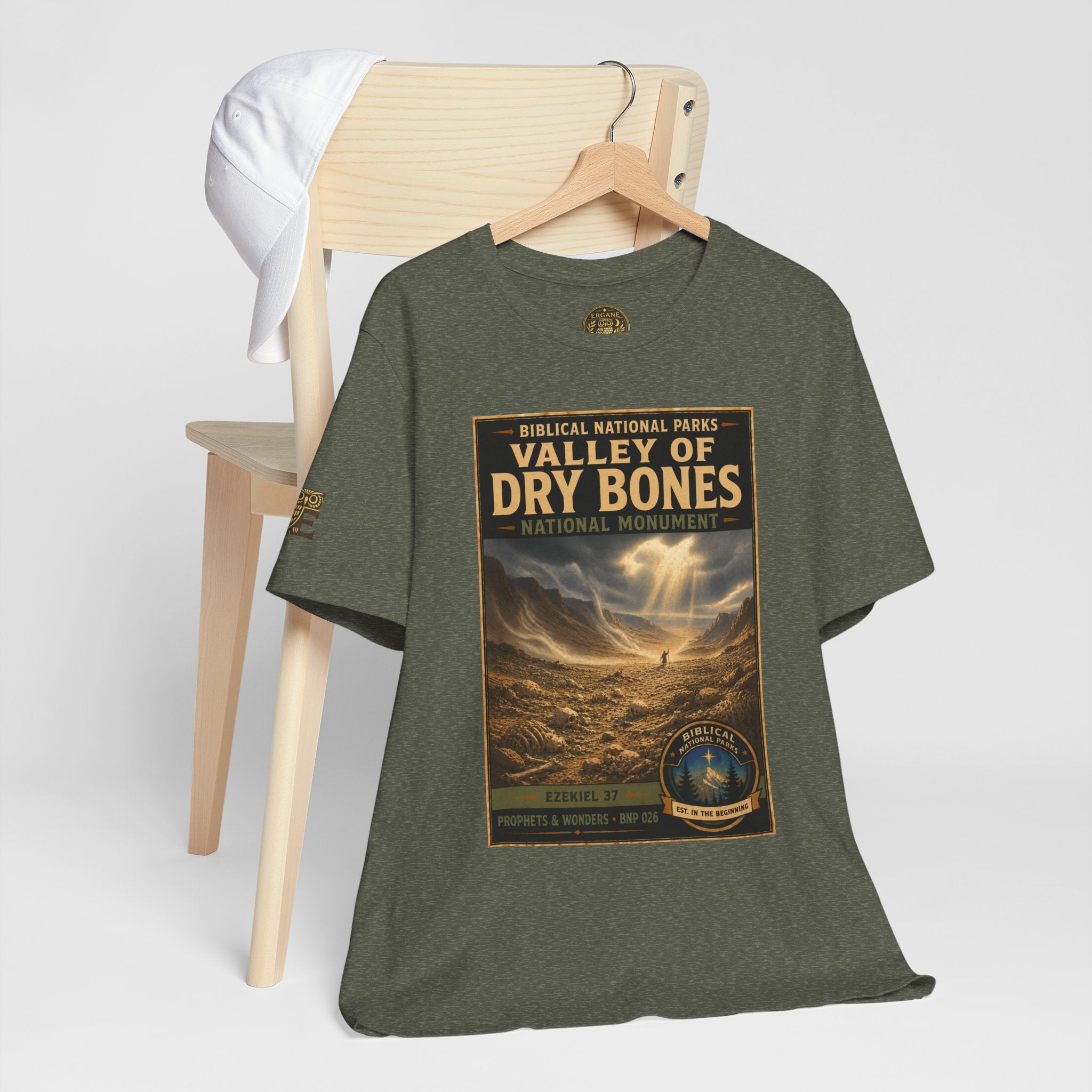 Biblical National Parks Collection V- Prophets & Wonders #026/030 Ezekiel 37  | Vintage nature poster Tee | Biblical national parks graphic shirt