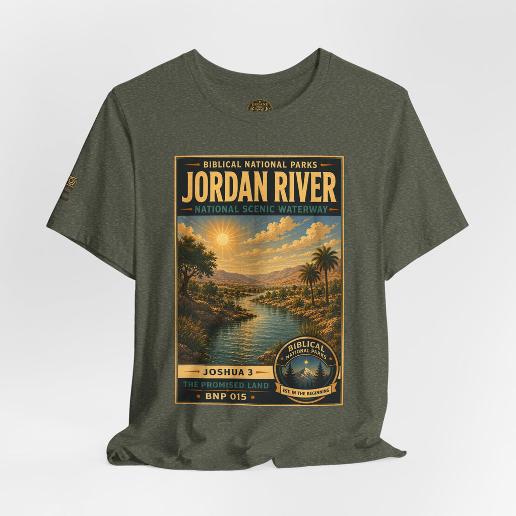 Biblical National Parks Collection III- The Promised Land #015/018 Joshua 3 | Vintage nature poster Tee | Biblical national parks graphic shirt