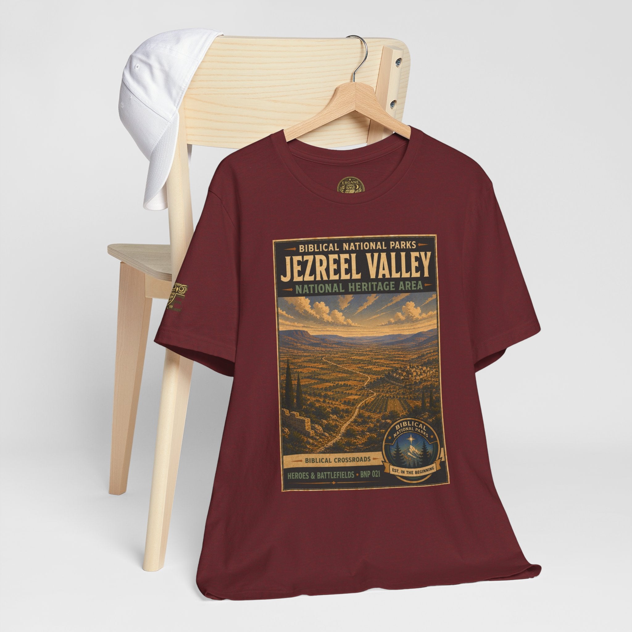 Biblical National Parks Collection IV- Heros & Battlefields #021/023 Biblical Crossroads | Vintage nature poster Tee | Biblical national parks graphic shirt