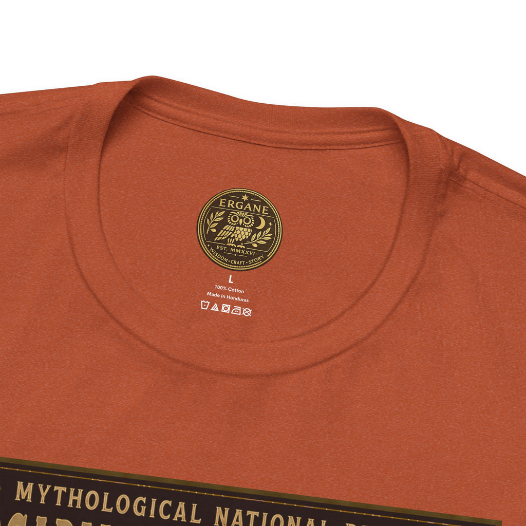 Mythological National Parks Collection III- #024-028 - Heros & Monsters | Vintage nature poster Tee | Mythological National Parks graphic shirt