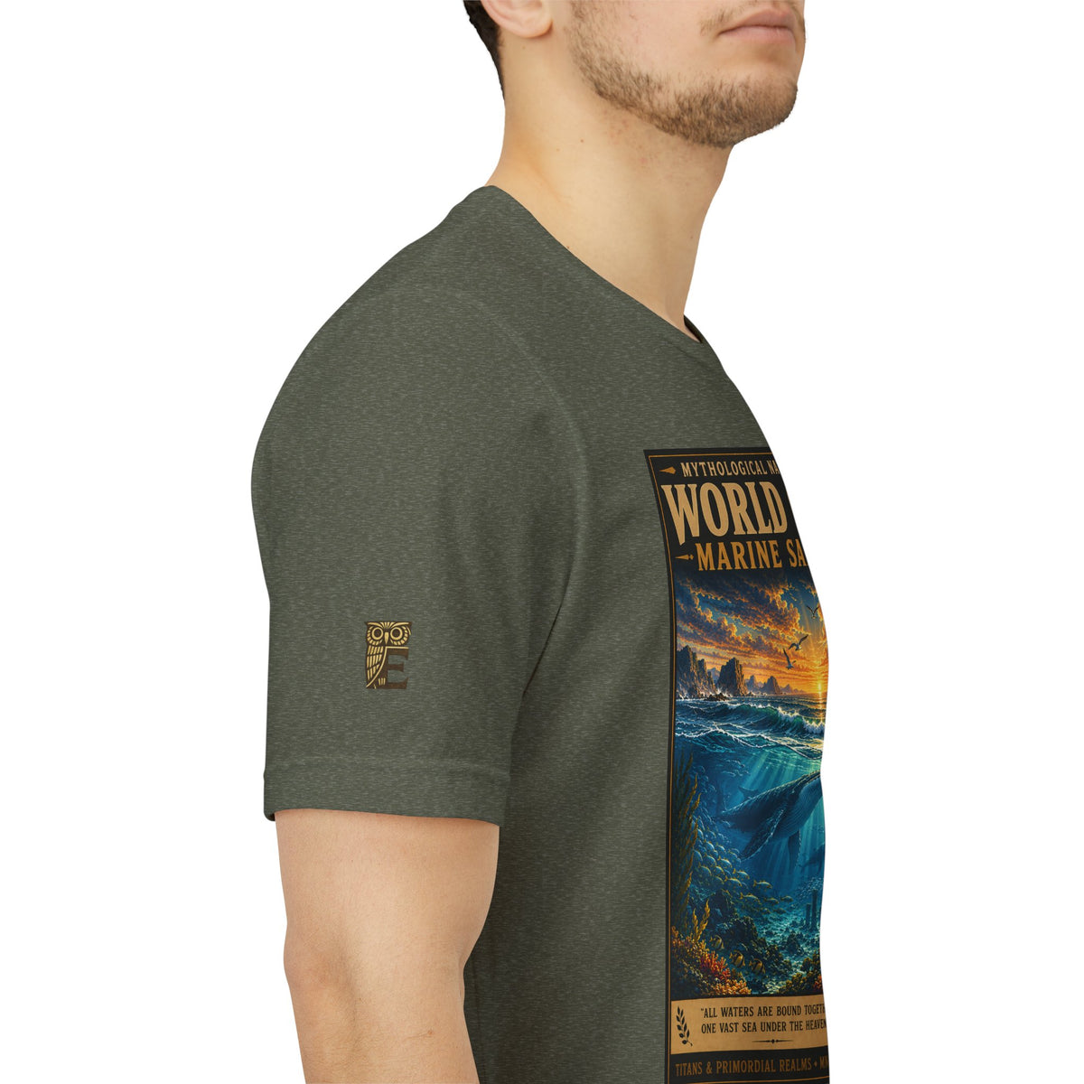 Mythological National Parks COLLECTION V- #050-050 TITANS & PRIMORDIAL REALMS | Vintage nature poster Tee | Mythological National Parks graphic shirt
