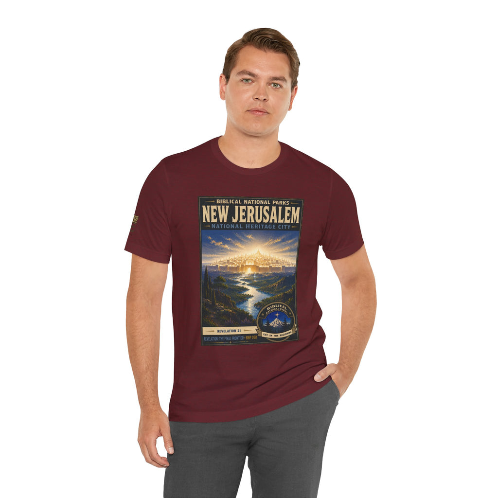 Biblical National Parks Collection X- #060/061 - Revelation: The Final Frontier | Revelation 21 | Vintage nature poster Tee | Biblical national parks graphic shirt 2