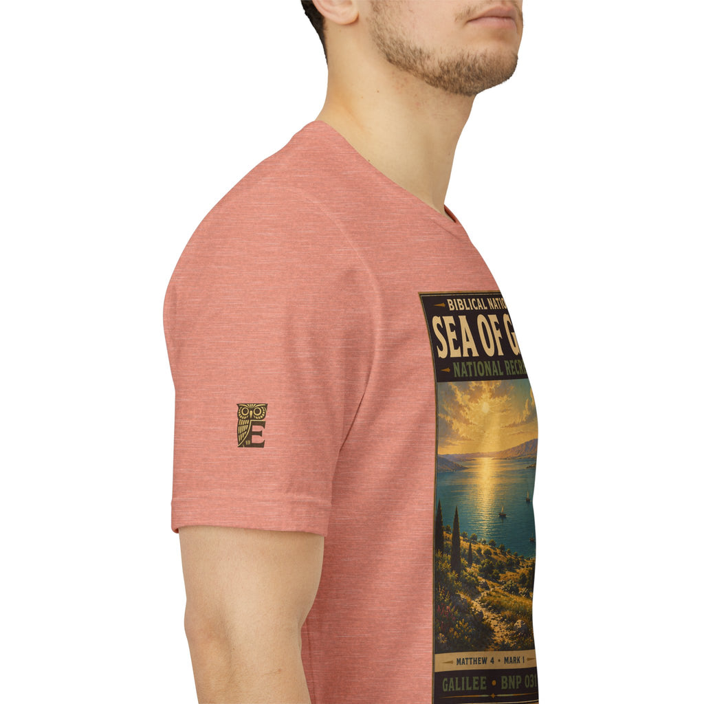 Biblical National Parks Collection VI- Galilee #031/035 Matthew 4 & Mark 1 | Vintage nature poster Tee | Biblical national parks graphic shirt