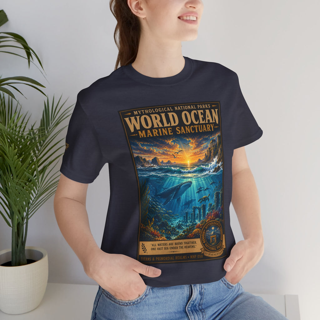 Mythological National Parks COLLECTION V- #050-050 TITANS & PRIMORDIAL REALMS | Vintage nature poster Tee | Mythological National Parks graphic shirt