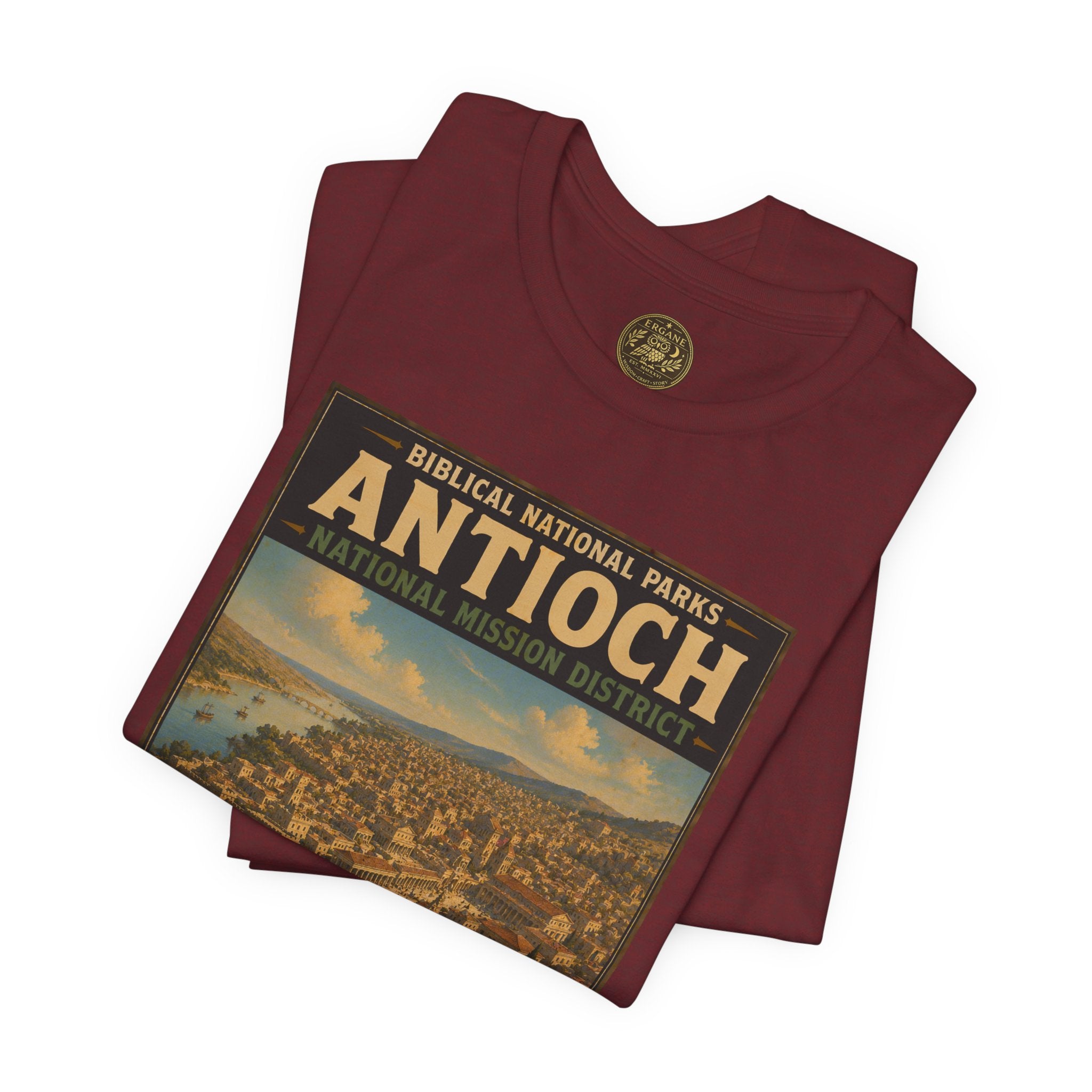 Biblical National Parks Collection VIII- The Apostles' Trails #043/049 | Acts 11-13 | Vintage nature poster Tee | Biblical national parks graphic shirt