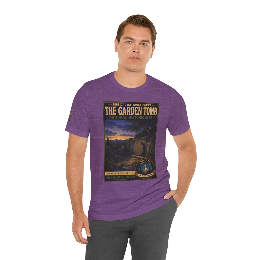 Biblical National Parks Collection VII- The Holy Week #040/041 | Matthew 27: 55-66 | Vintage nature poster Tee | Biblical national parks graphic shirt