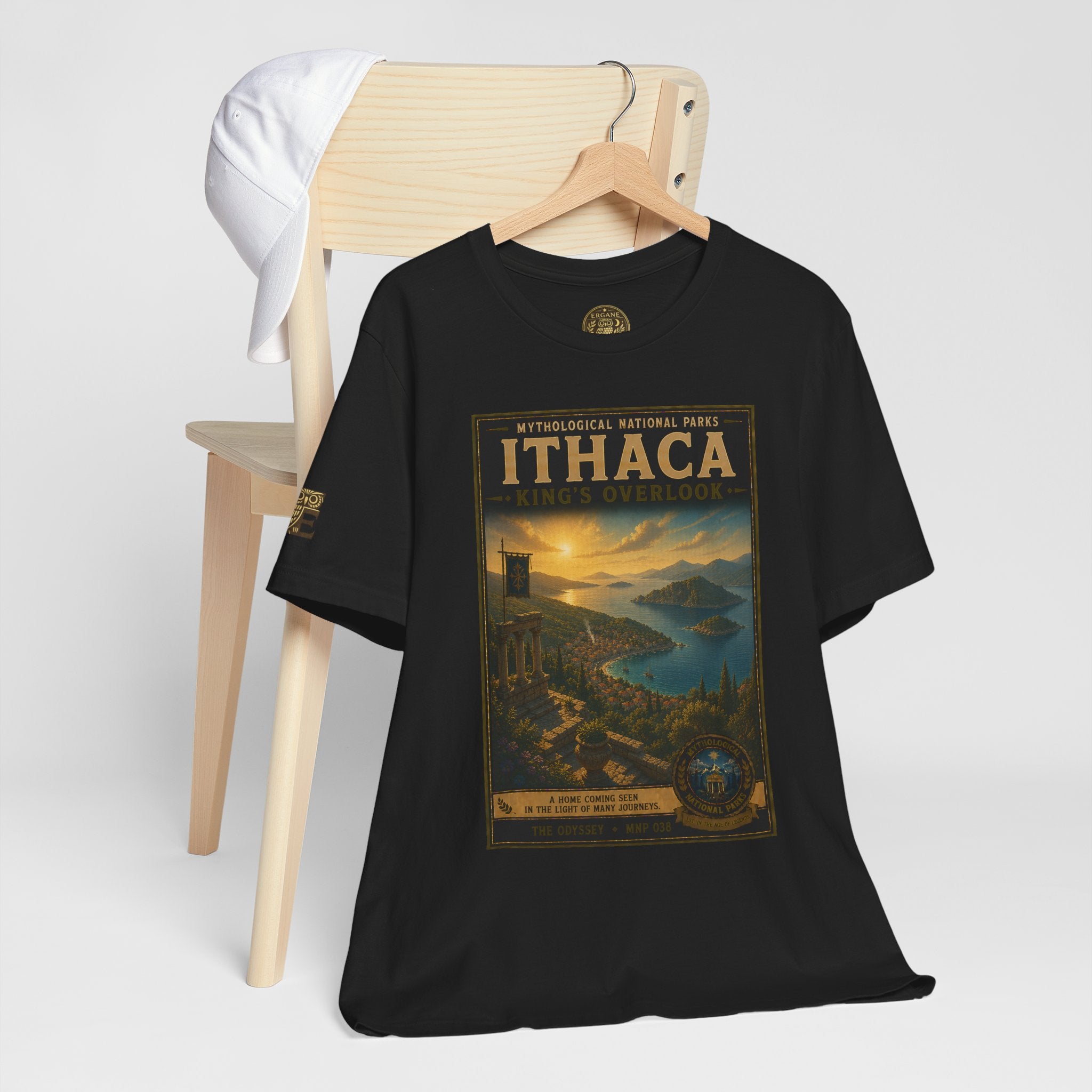 Mythological National Parks Collection IV- #038-038 - THE ODYSSEY | Vintage nature poster Tee | Mythological National Parks graphic shirt