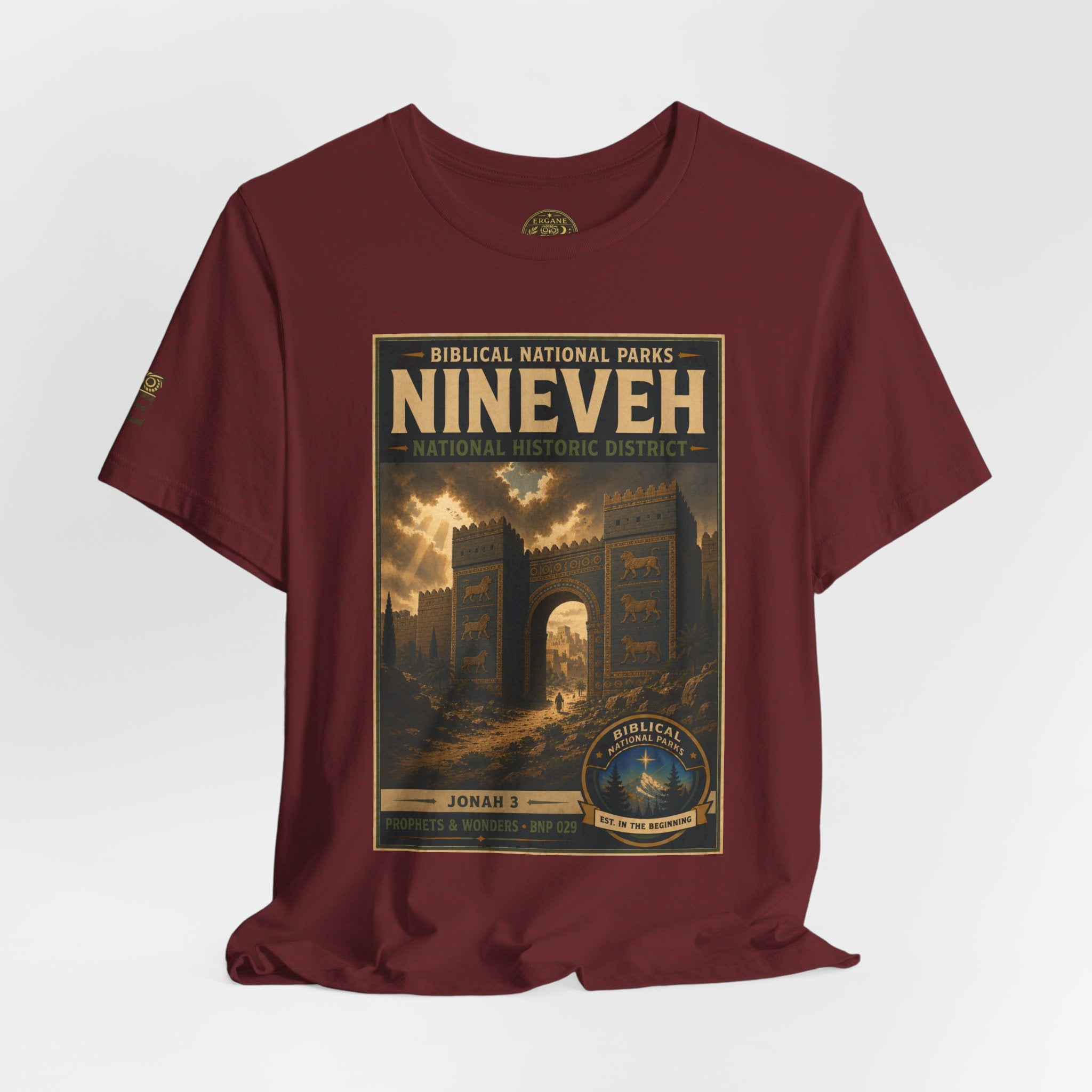 Biblical National Parks Collection V- Prophets & Wonders #029/030 Jonah 3 | Vintage nature poster Tee | Biblical national parks graphic shirt