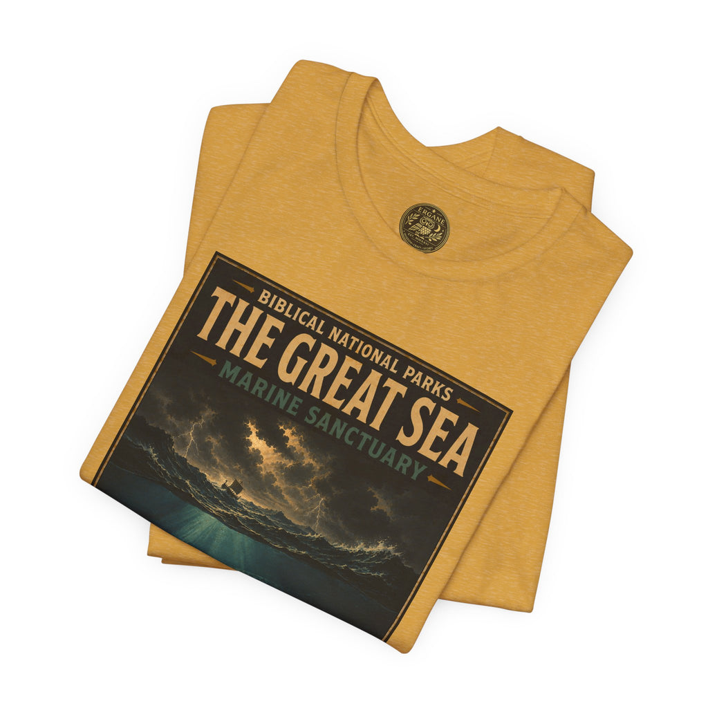Biblical National Parks Collection V- Prophets & Wonders #030/030 Jonah 1-2 | Vintage nature poster Tee | Biblical national parks graphic shirt