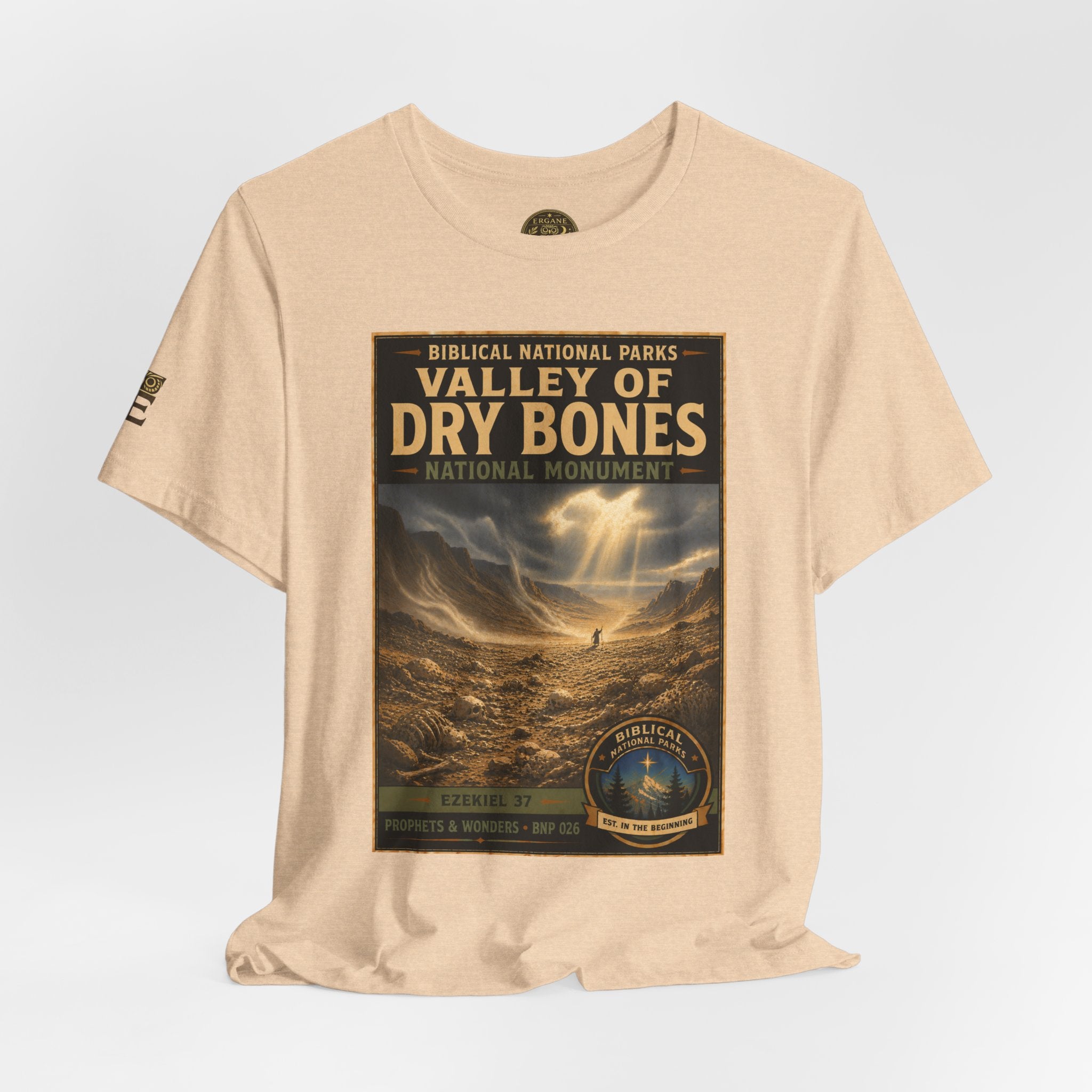 Biblical National Parks Collection V- Prophets & Wonders #026/030 Ezekiel 37  | Vintage nature poster Tee | Biblical national parks graphic shirt