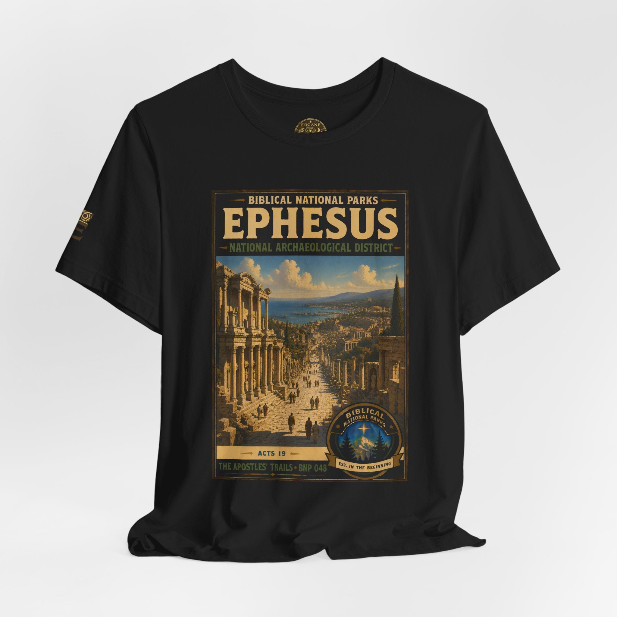 Biblical National Parks Collection VIII- The Apostles' Trails #048/049 | Acts 19 | Vintage nature poster Tee | Biblical national parks graphic shirt