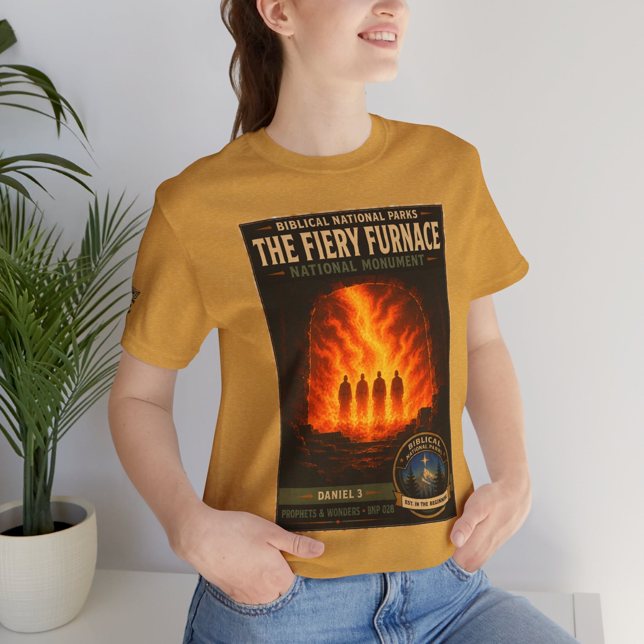 Biblical National Parks Collection V- Prophets & Wonders #028/030 Daniel 3 | Vintage nature poster Tee | Biblical national parks graphic shirt