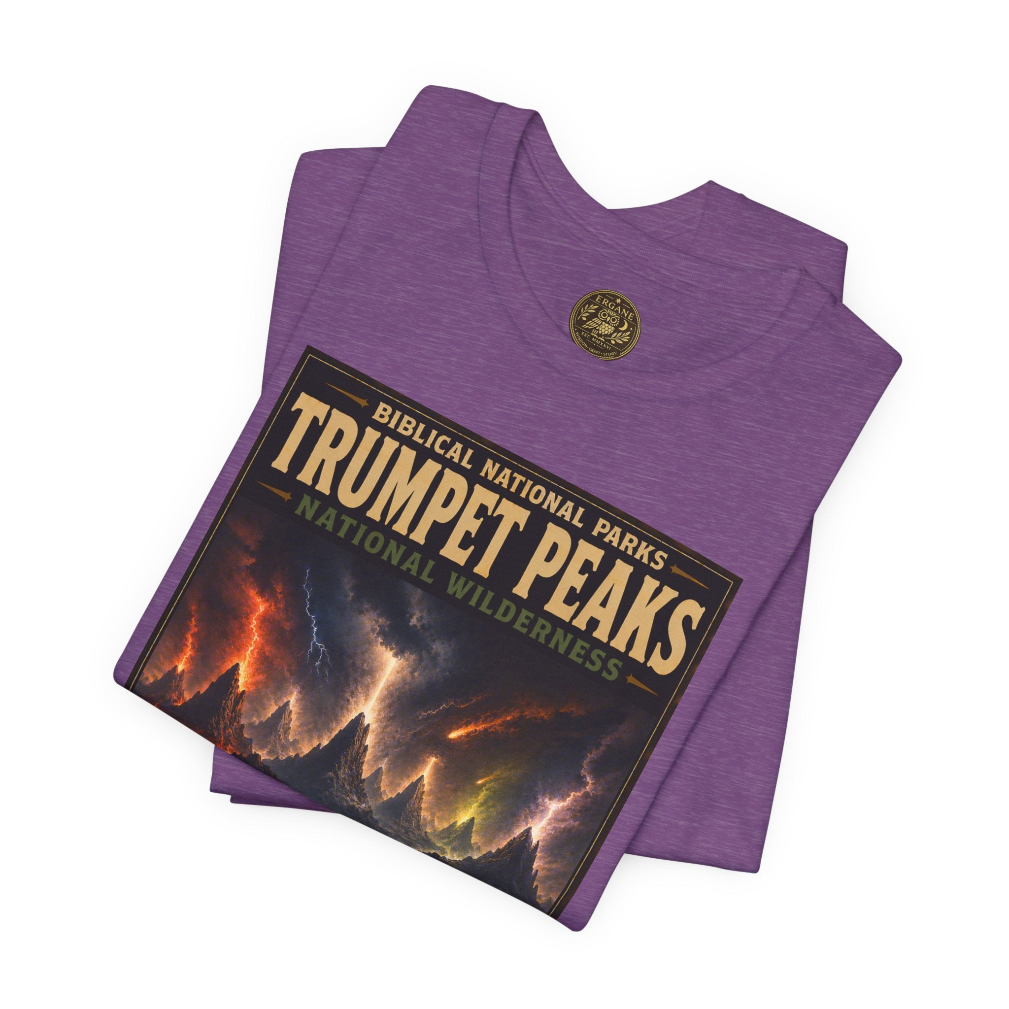 Biblical National Parks Collection X- #058/061 - Revelation: The Final Frontier | Revelation 8-9 | Vintage nature poster Tee | Biblical national parks graphic shirt