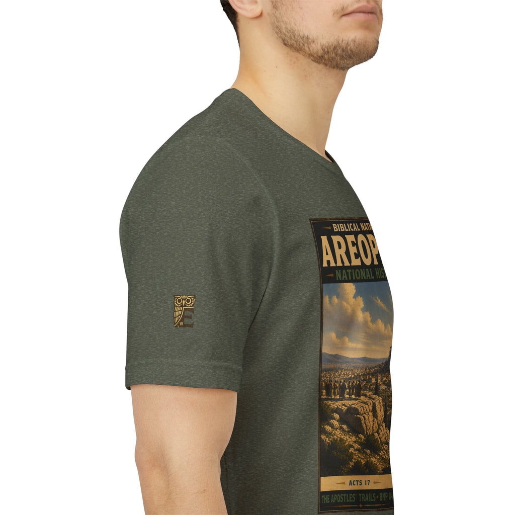 Biblical National Parks Collection VIII- The Apostles' Trails #046/049 | Acts 17 | Vintage nature poster Tee | Biblical national parks graphic shirt