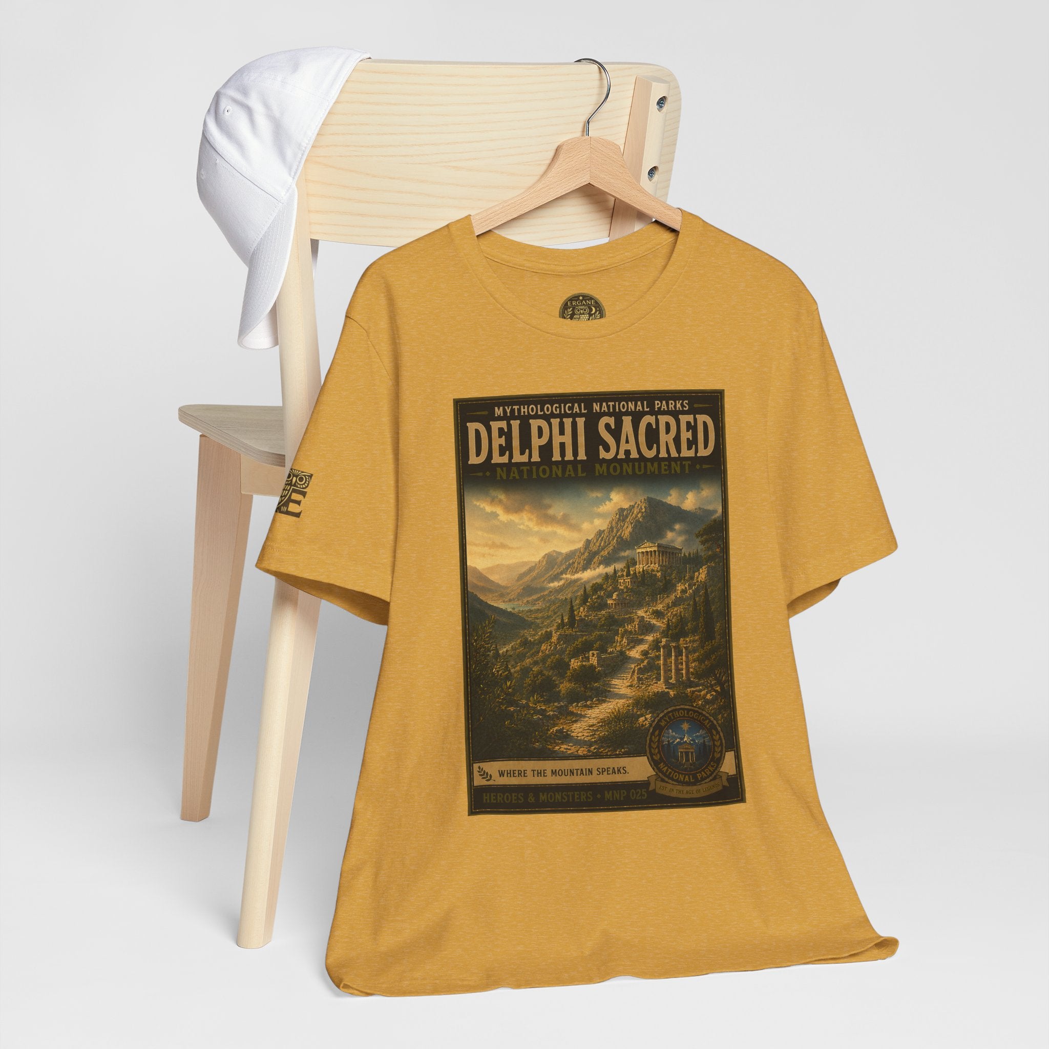 Mythological National Parks Collection III- #025-028 - Heros & Monsters | Vintage nature poster Tee | Mythological National Parks graphic shirt