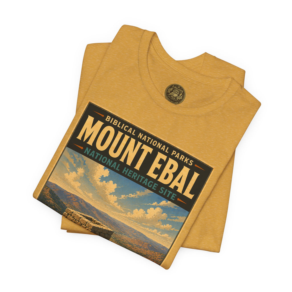 Biblical National Parks Collection III- The Promised Land #018/018 Joshua 8: 30 | Vintage nature poster Tee | Biblical national parks graphic shirt