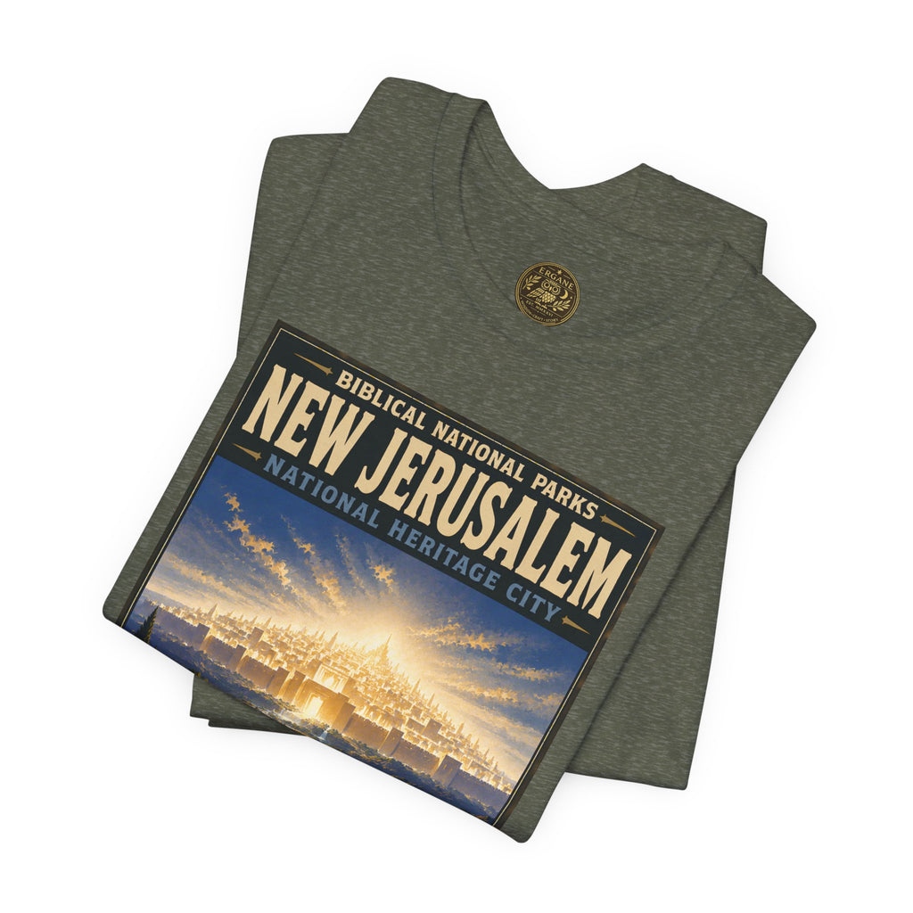 Biblical National Parks Collection X- #060/061 - Revelation: The Final Frontier | Revelation 21 | Vintage nature poster Tee | Biblical national parks graphic shirt 2