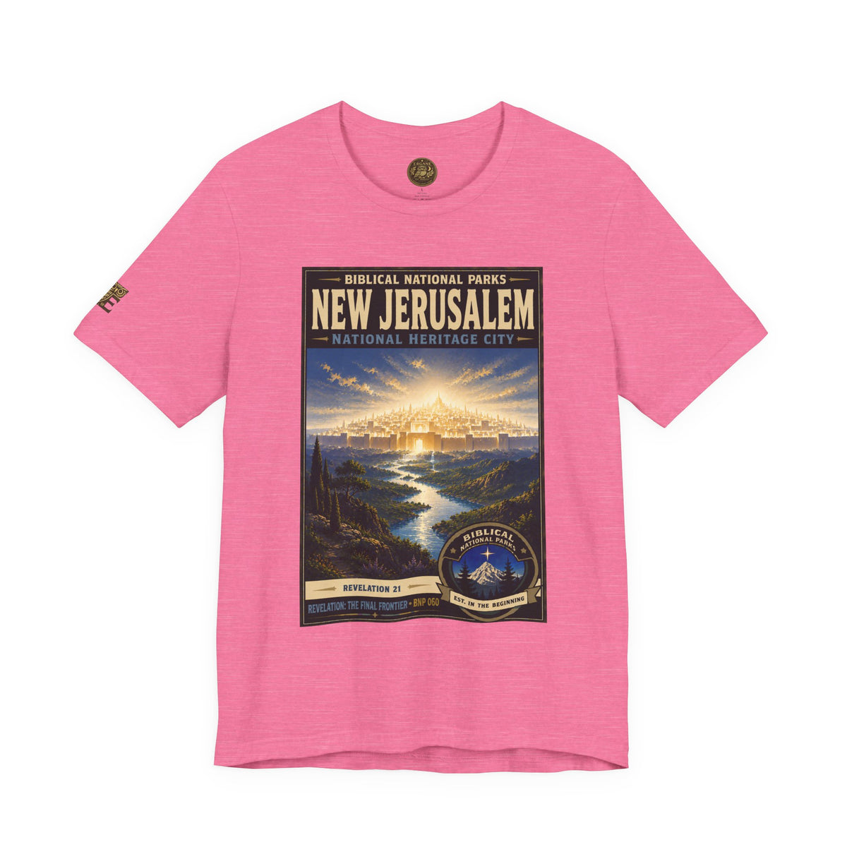 Biblical National Parks Collection X- #060/061 - Revelation: The Final Frontier | Revelation 21 | Vintage nature poster Tee | Biblical national parks graphic shirt 2