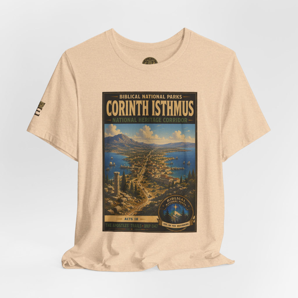 Biblical National Parks Collection VIII- The Apostles' Trails #047/049 | Acts 18 | Vintage nature poster Tee | Biblical national parks graphic shirt
