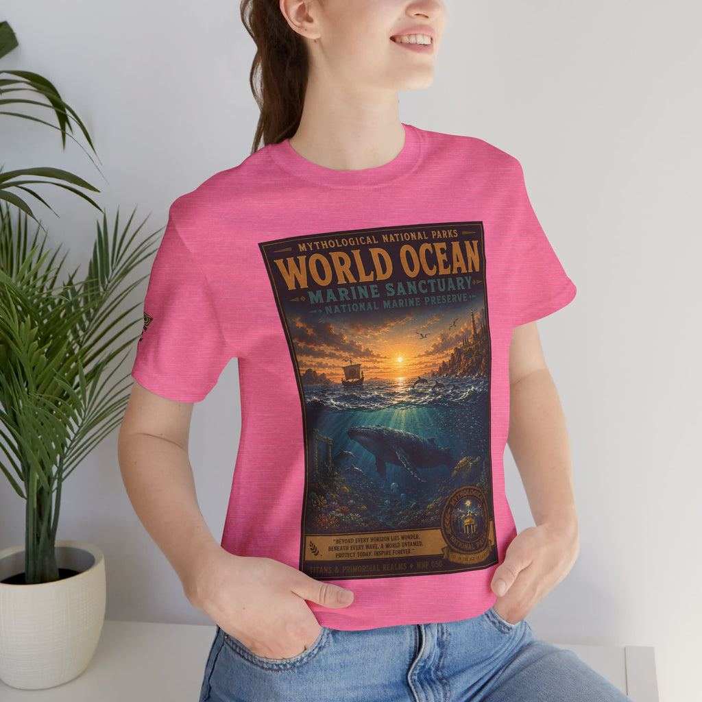 Mythological National Parks COLLECTION V- #050-050 TITANS & PRIMORDIAL REALMS | Vintage nature poster Tee | Mythological National Parks graphic shirt