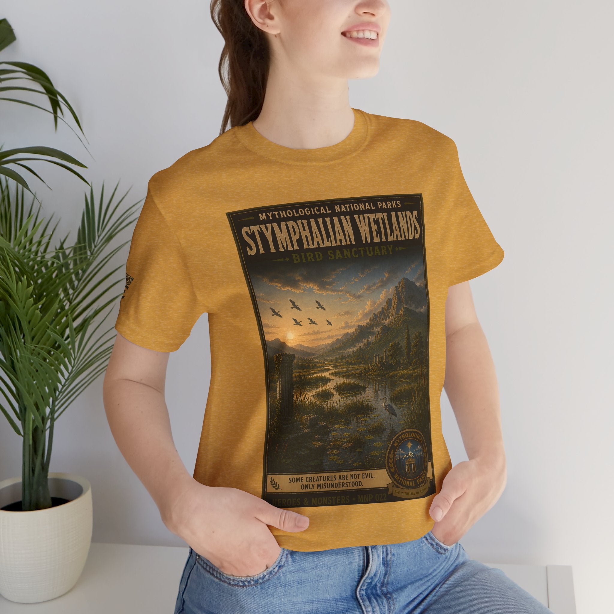 Mythological National Parks Collection III- #022-028 - Heros & Monsters | Vintage nature poster Tee | Mythological National Parks graphic shirt
