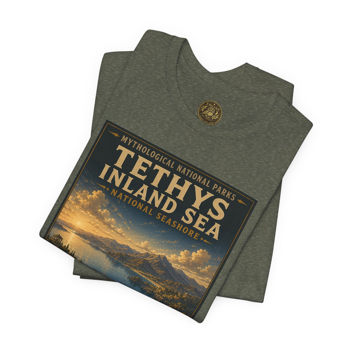 Mythological National Parks COLLECTION V- #043-050 TITANS & PRIMORDIAL REALMS | Vintage nature poster Tee | Mythological National Parks graphic shirt