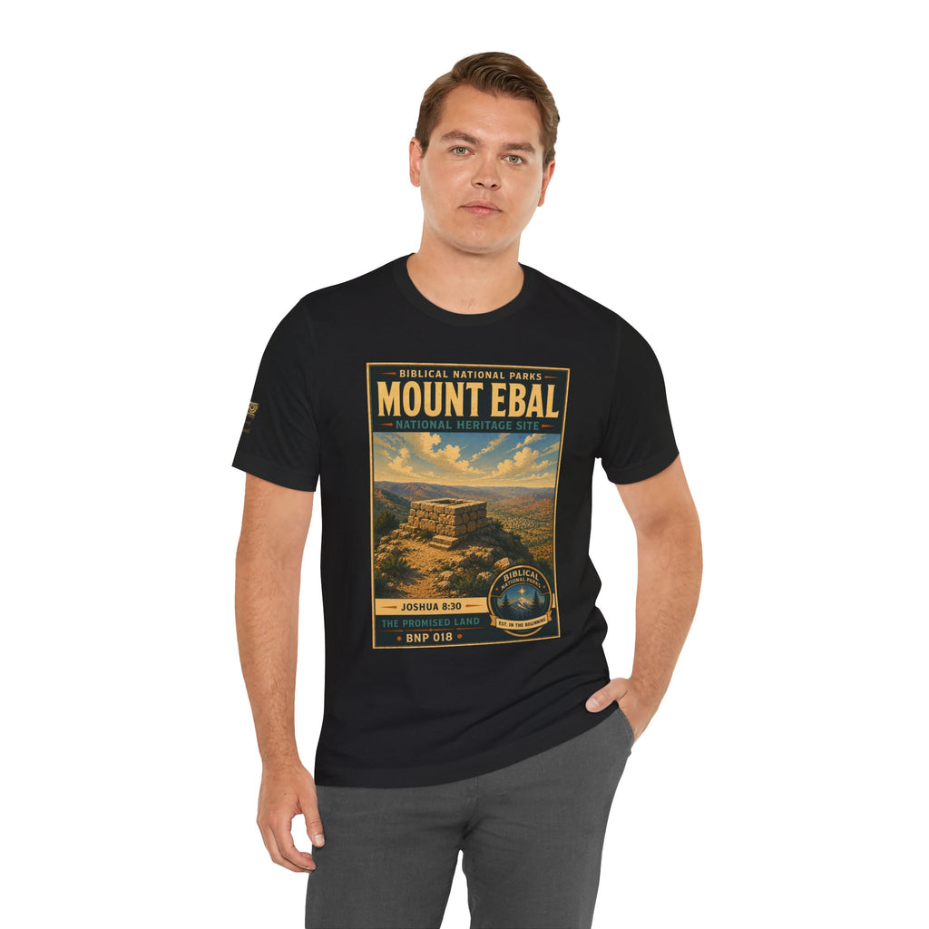 Biblical National Parks Collection III- The Promised Land #018/018 Joshua 8: 30 | Vintage nature poster Tee | Biblical national parks graphic shirt
