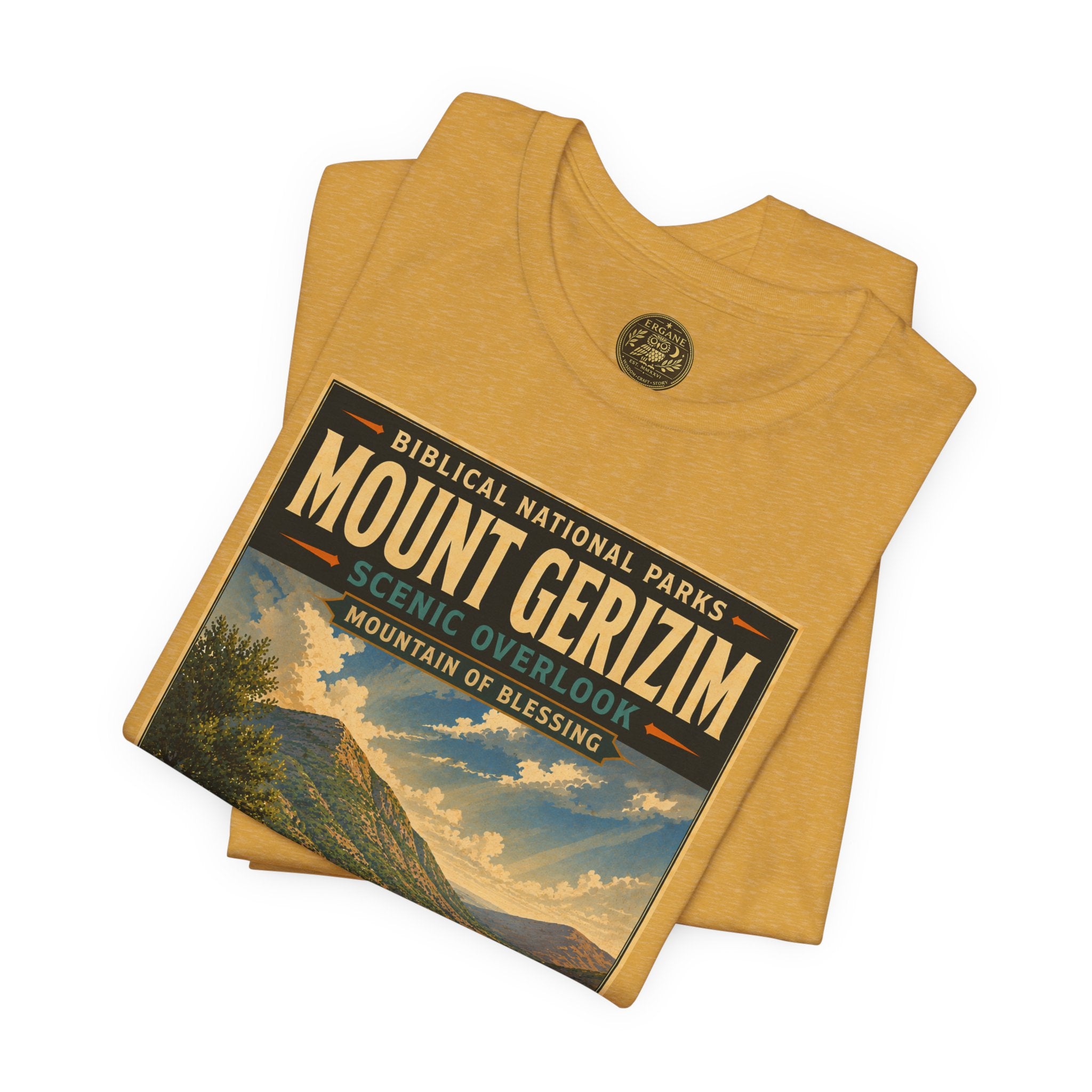 Biblical National Parks Collection III- The Promised Land #017/018 Joshua 8 | Vintage nature poster Tee | Biblical national parks graphic shirt