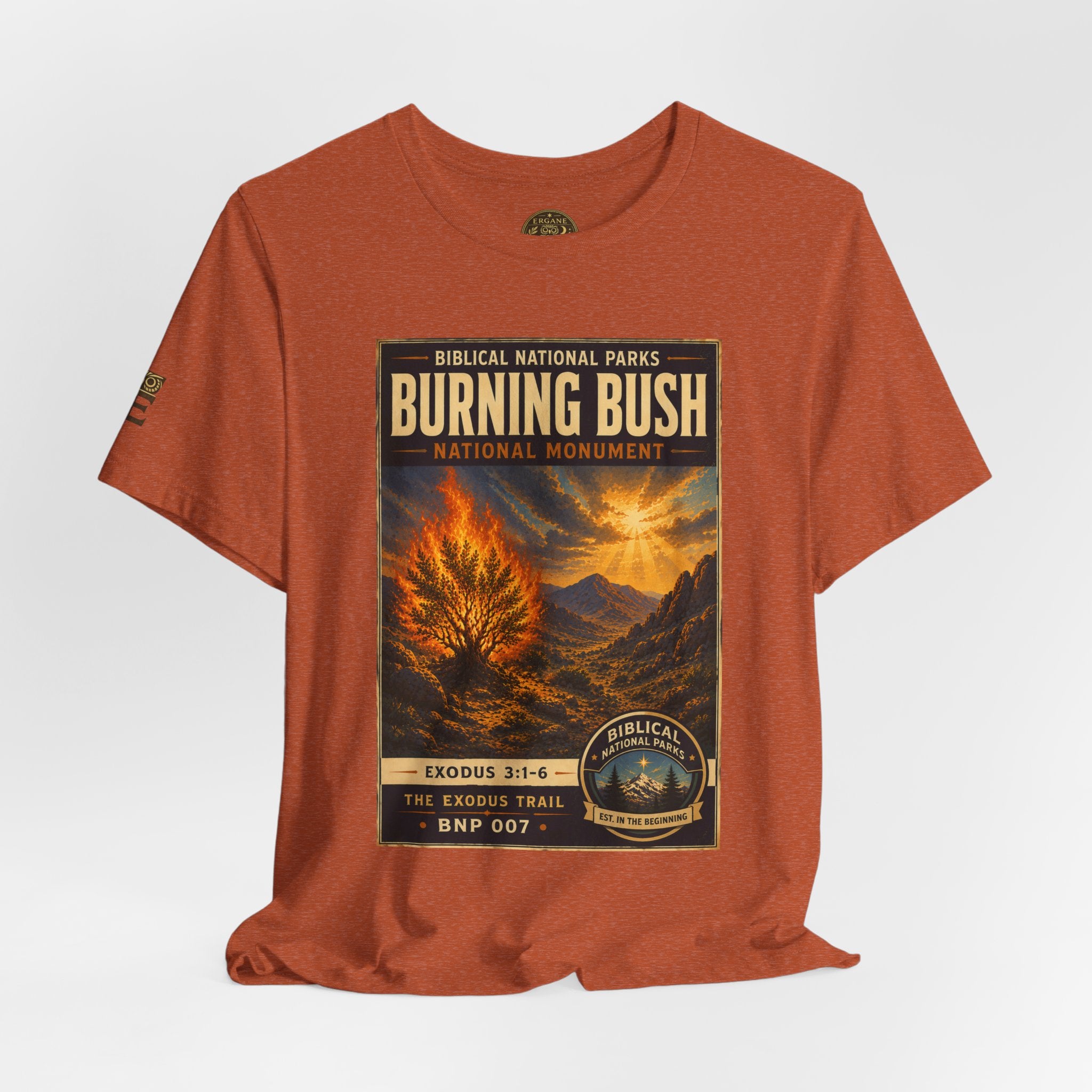Biblical National Parks Collection II- The Exodus Trail #007/013 Exodus 3: 1-6 | Vintage nature poster Tee | Biblical national parks graphic shirt
