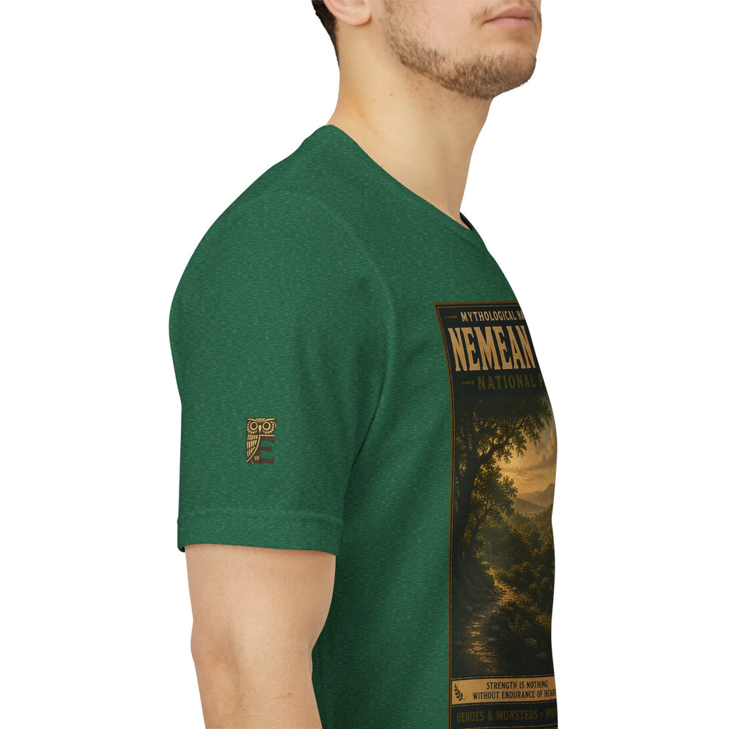 Mythological National Parks Collection III- #023-028 - Heros & Monsters | Vintage nature poster Tee | Mythological National Parks graphic shirt