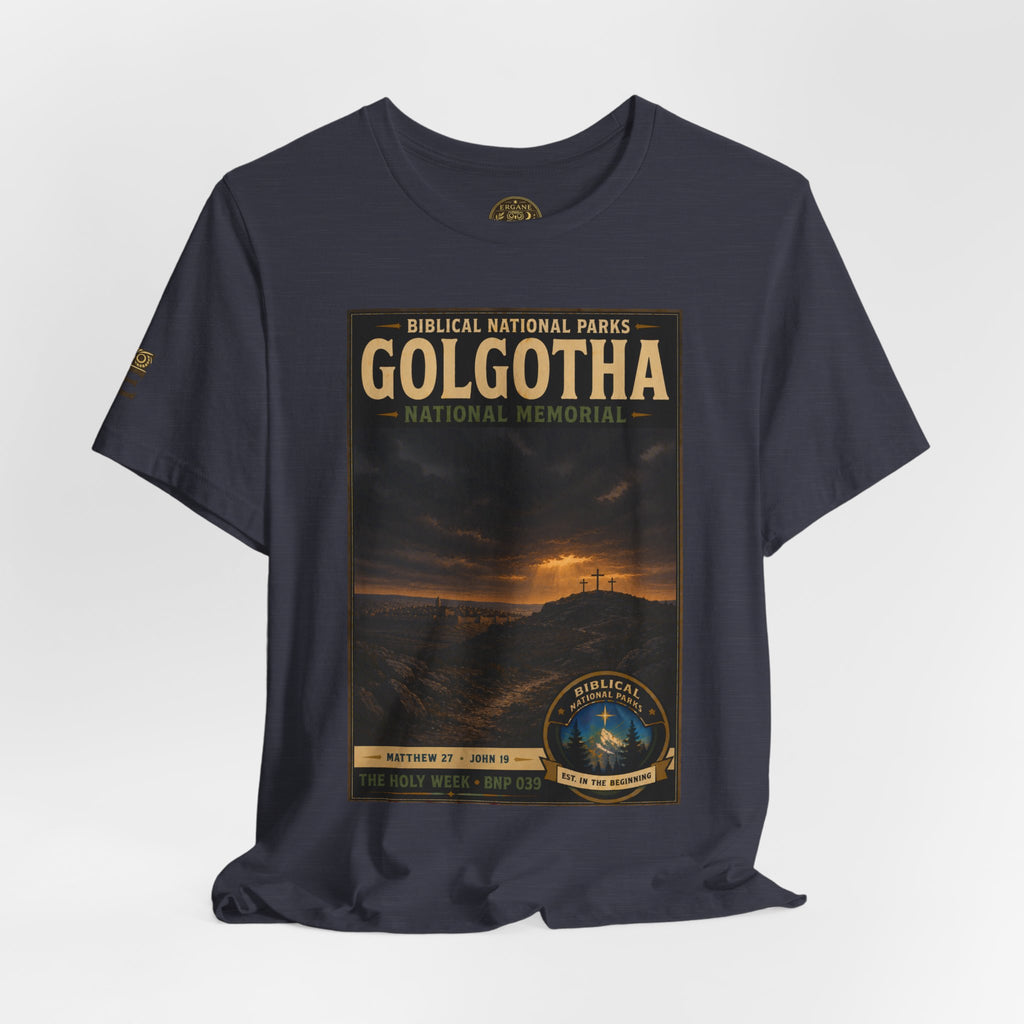 Biblical National Parks Collection VII- The Holy Week #039/041 | Matthew 27 - John 19 | Vintage nature poster Tee | Biblical national parks graphic shirt
