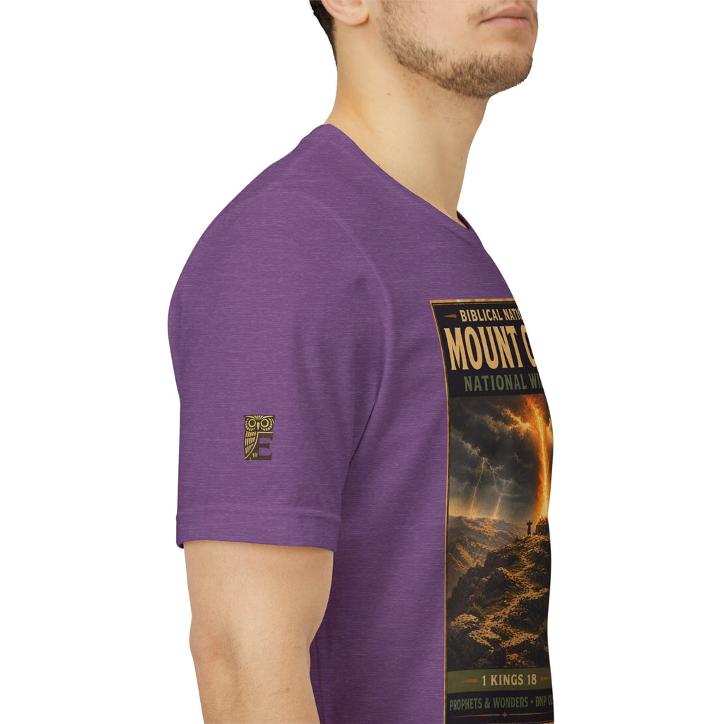 Biblical National Parks Collection V- Prophets & Wonders #025/030 1 Kings 18 | Vintage nature poster Tee | Biblical national parks graphic shirt