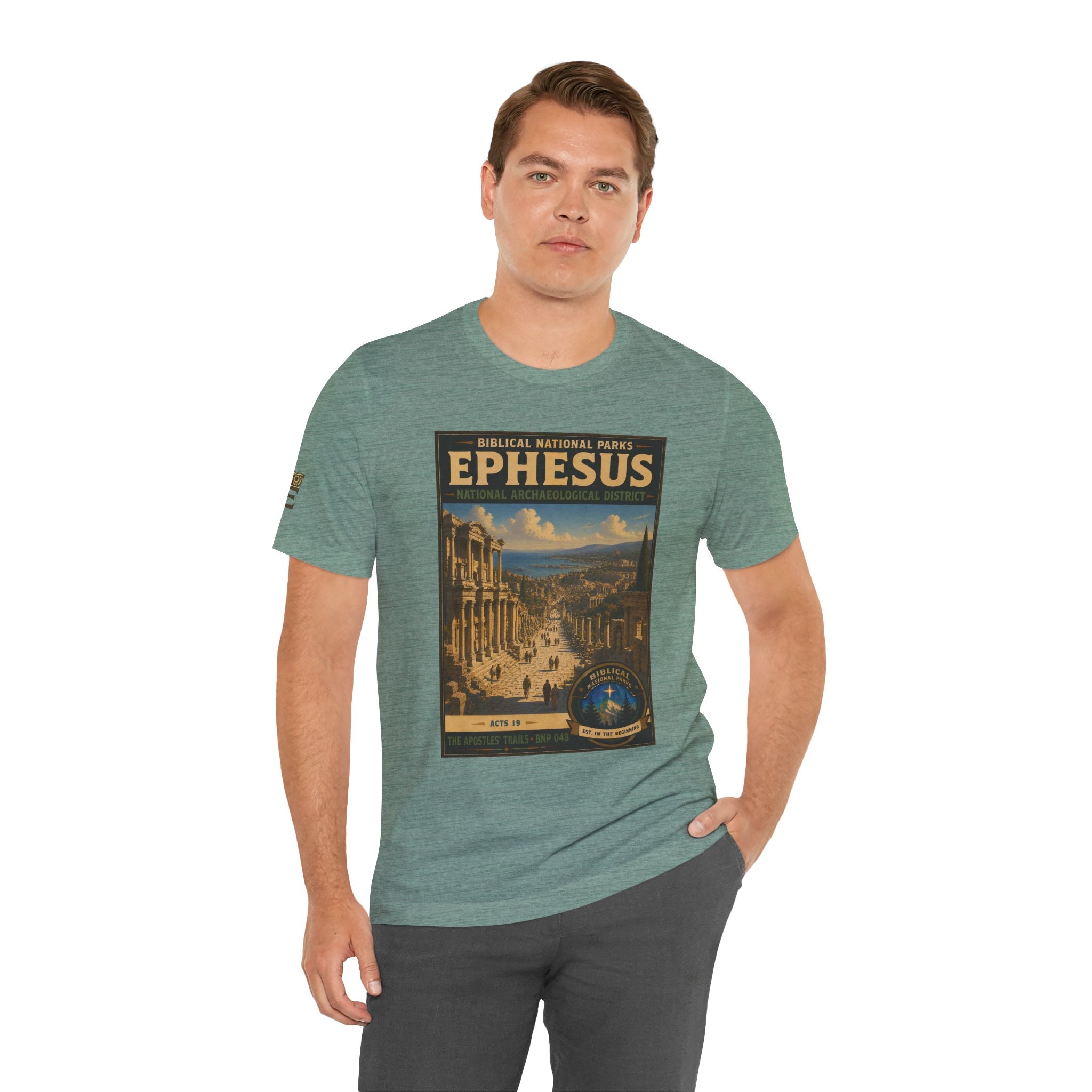 Biblical National Parks Collection VIII- The Apostles' Trails #048/049 | Acts 19 | Vintage nature poster Tee | Biblical national parks graphic shirt